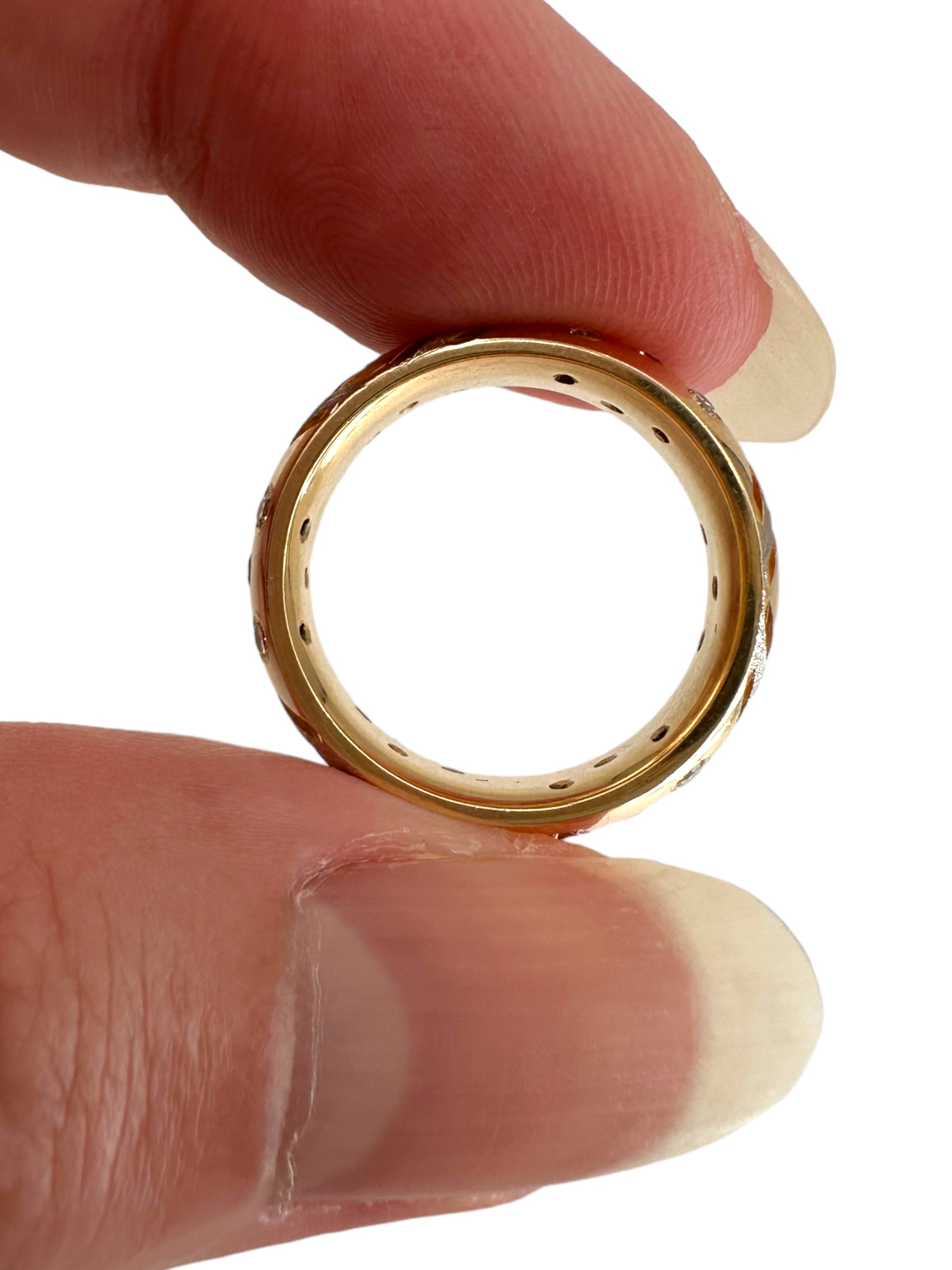 14k Two-tone Diamond Eternity Ring