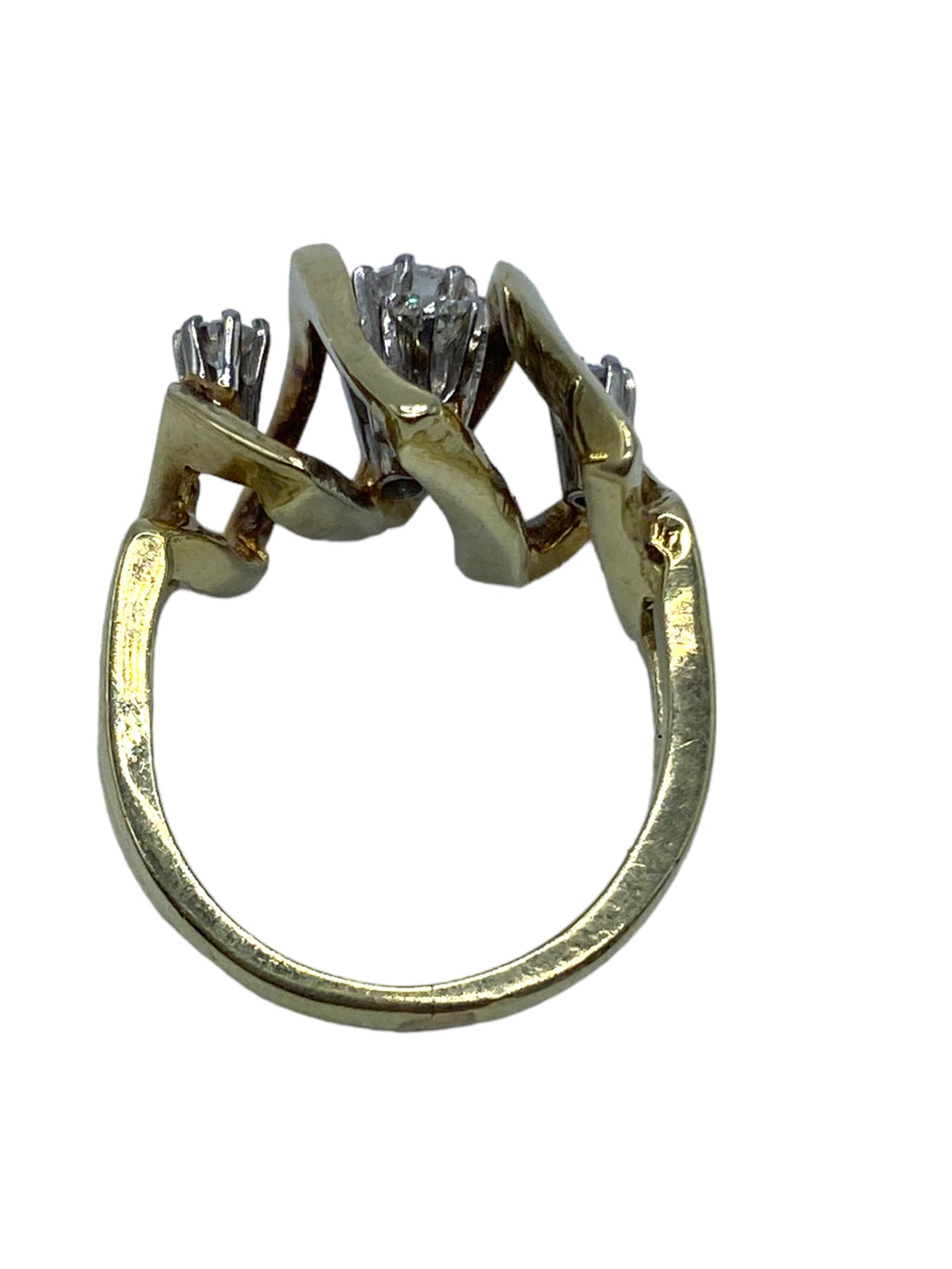 14k Craggy Diamond Ring