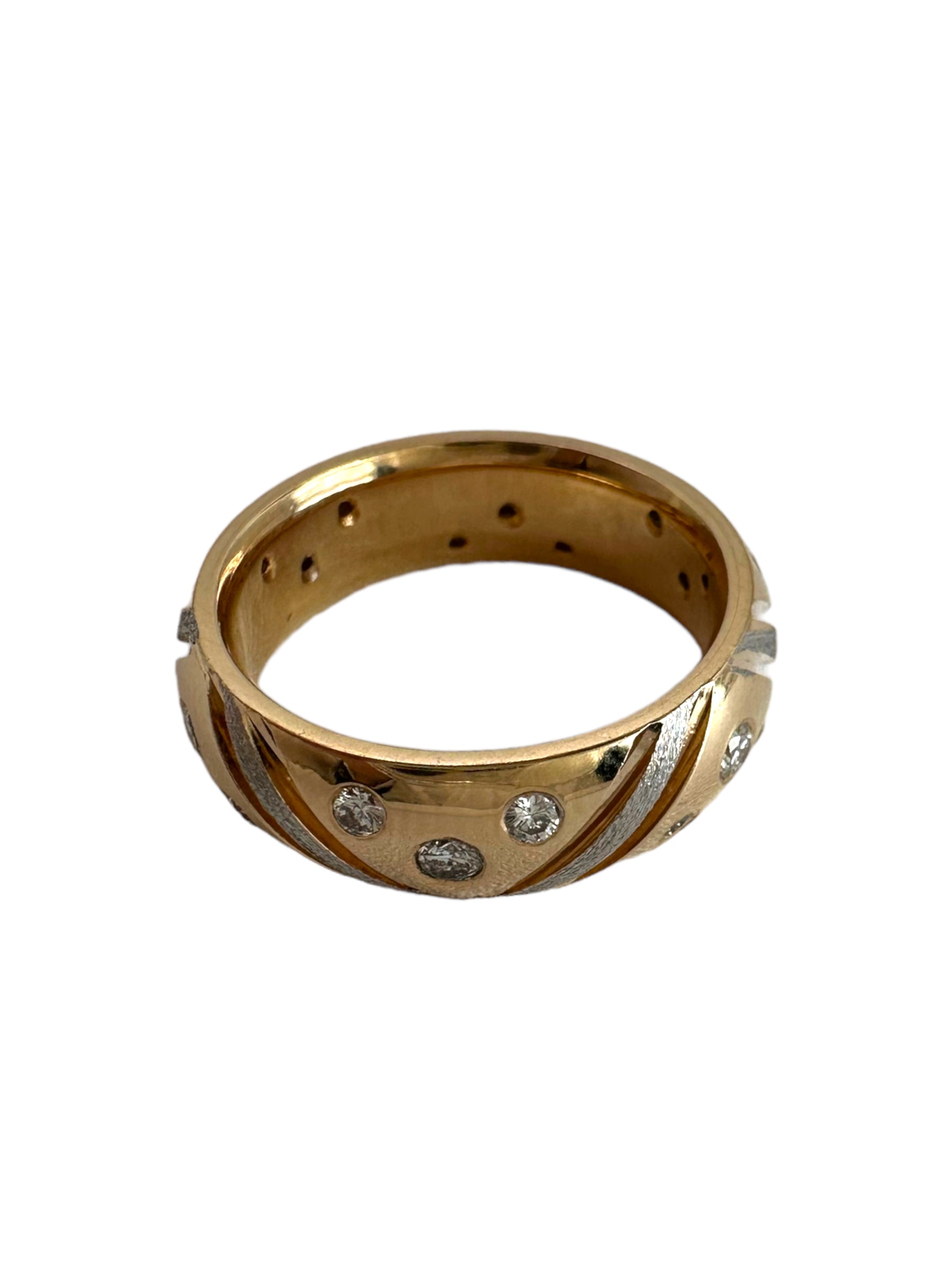 14k Two-tone Diamond Eternity Ring