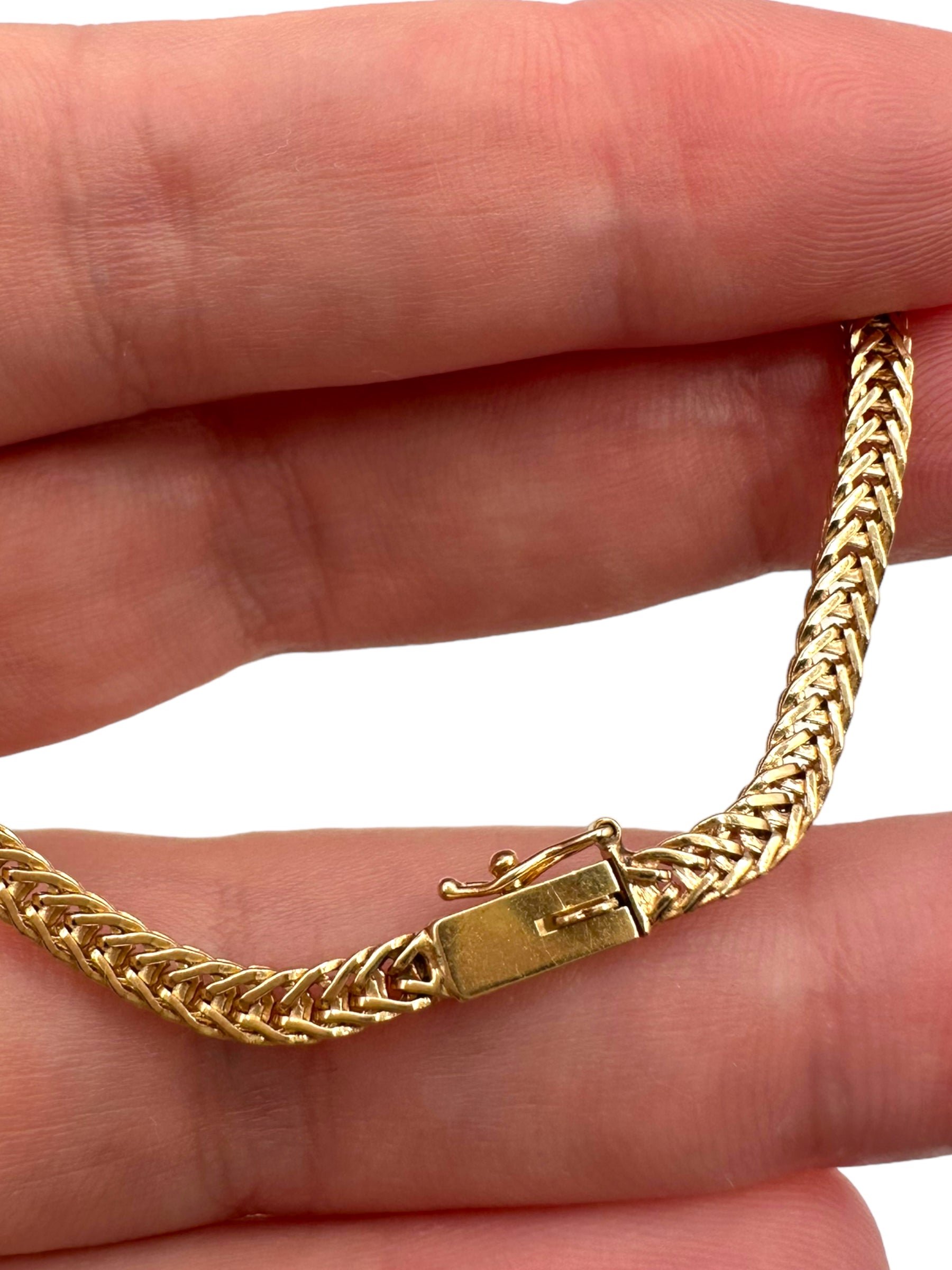 14k Diamond “V” Necklace
