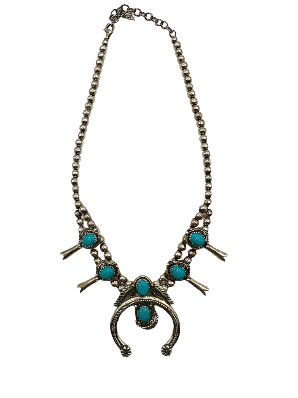 Sterling Silver Squash Blossom Necklace