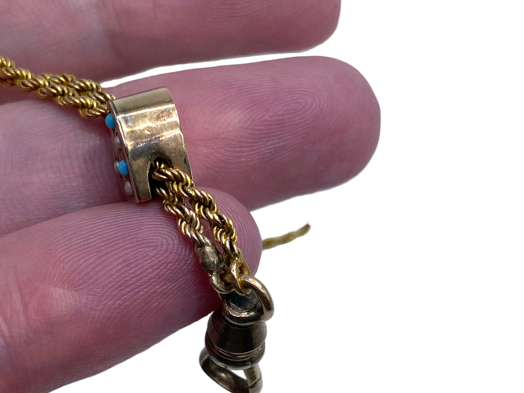 10k Heart Slide Watch Chain