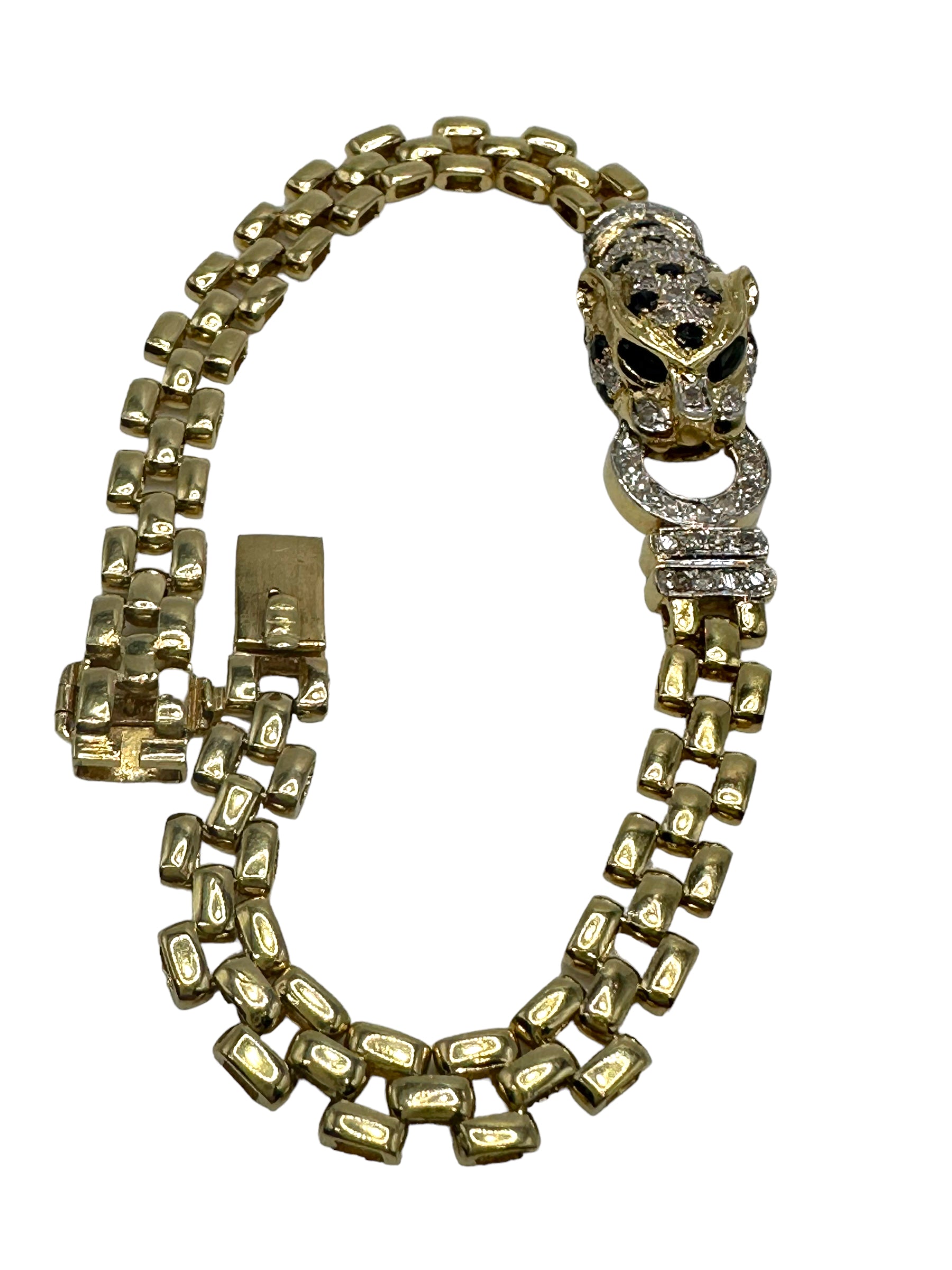 14k Panther Bracelet