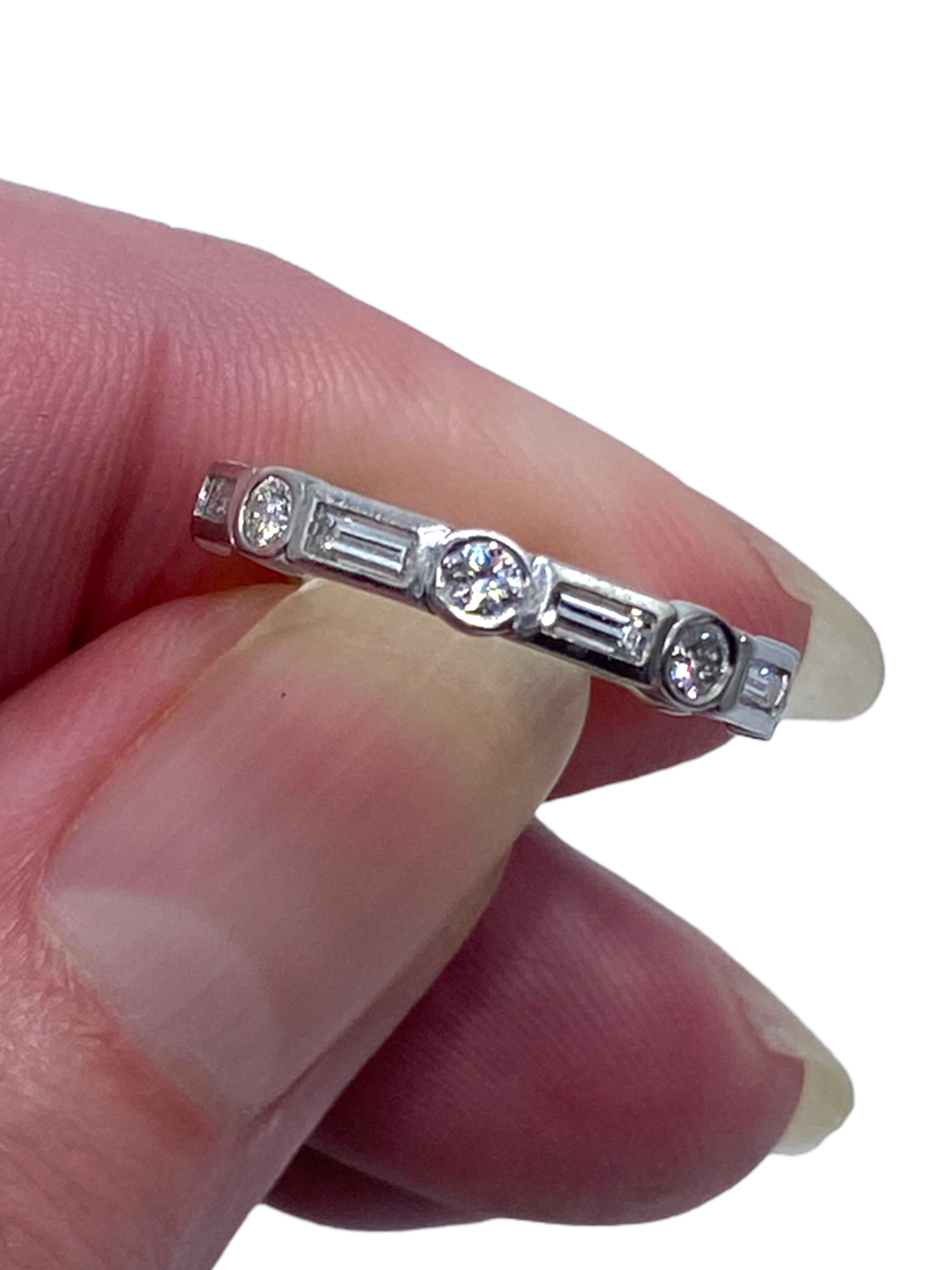 Platinum Diamond Eternity Band