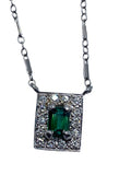 14k Tourmaline Diamond Necklace