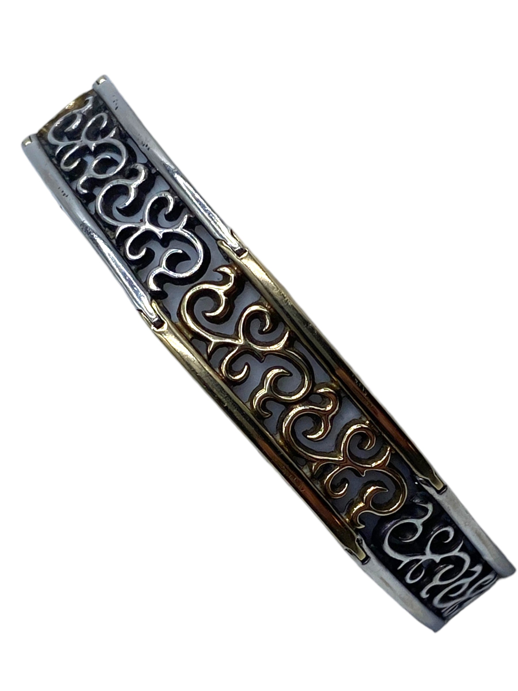 14k Silver Scroll Bracelet