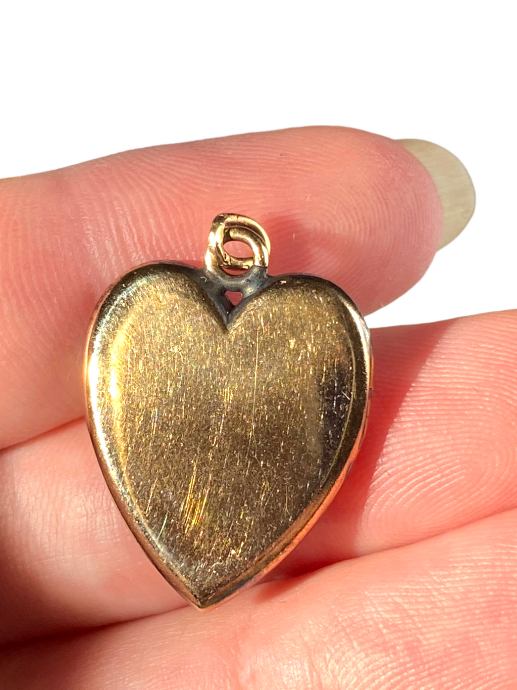 14k Victorian Diamond Heart Locket