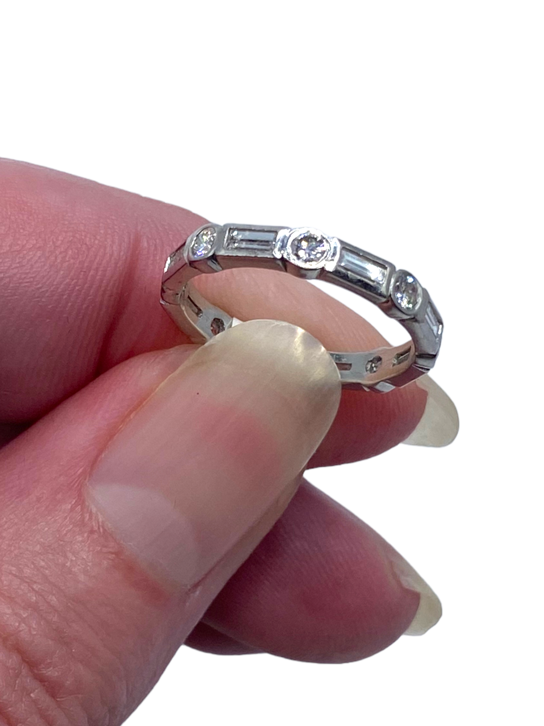 Platinum Diamond Eternity Band