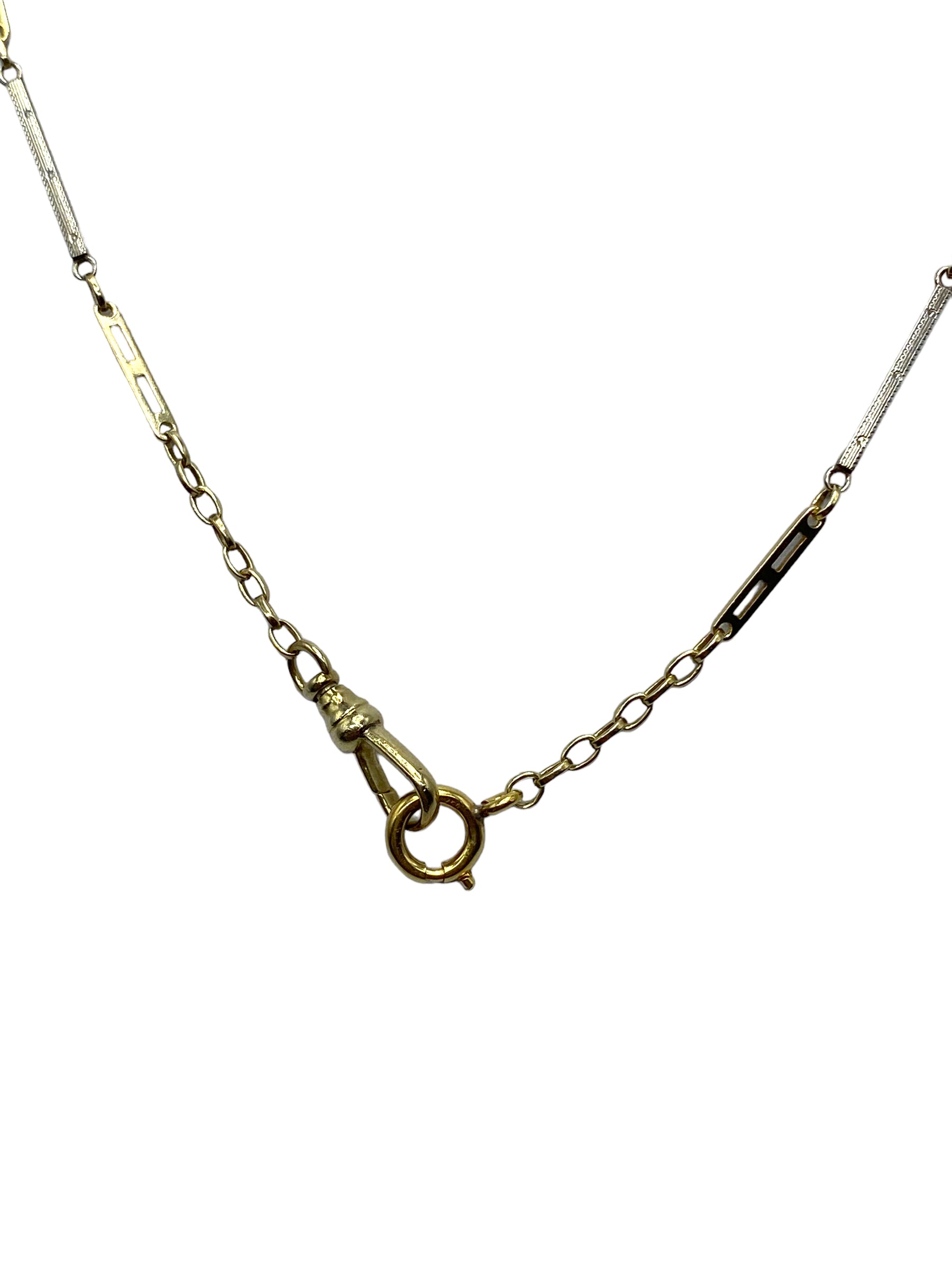 14k Art Deco Watch Chain