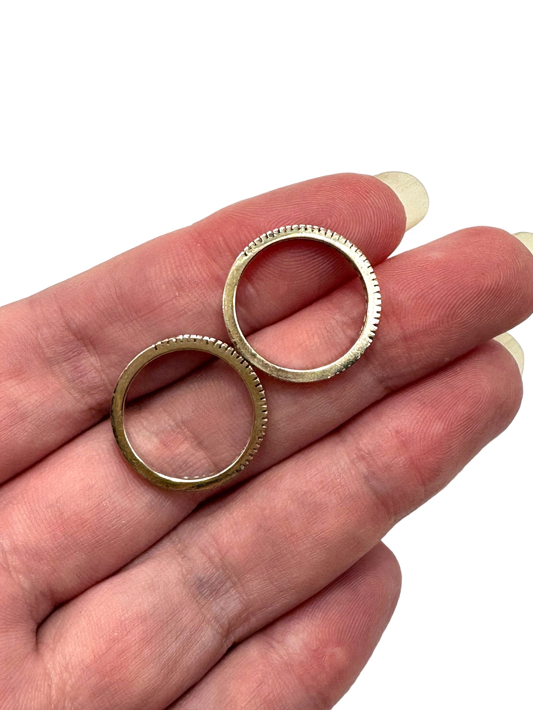 18k White Gold Hidalgo Stacker Rings