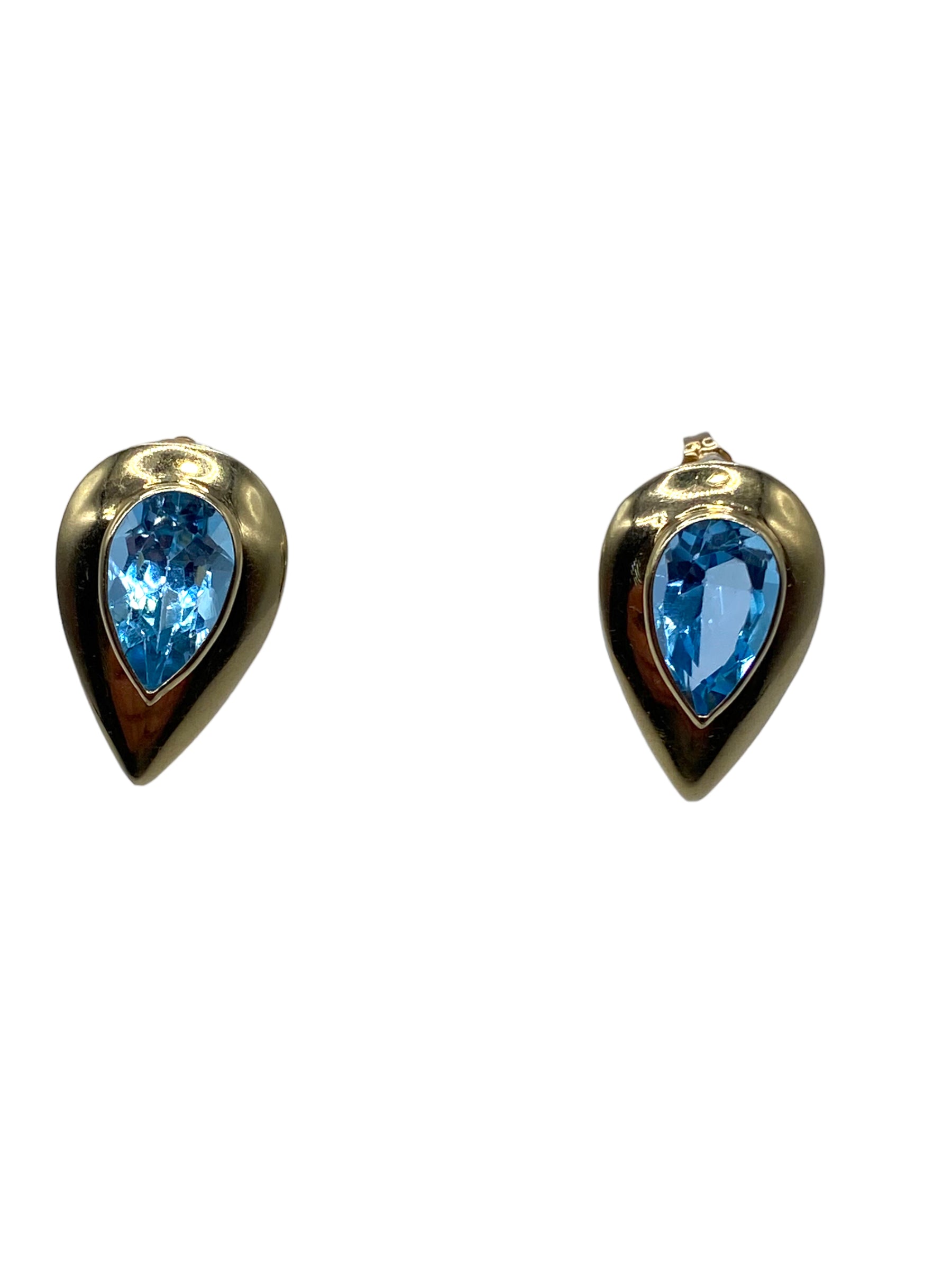 14k Topaz Earrings