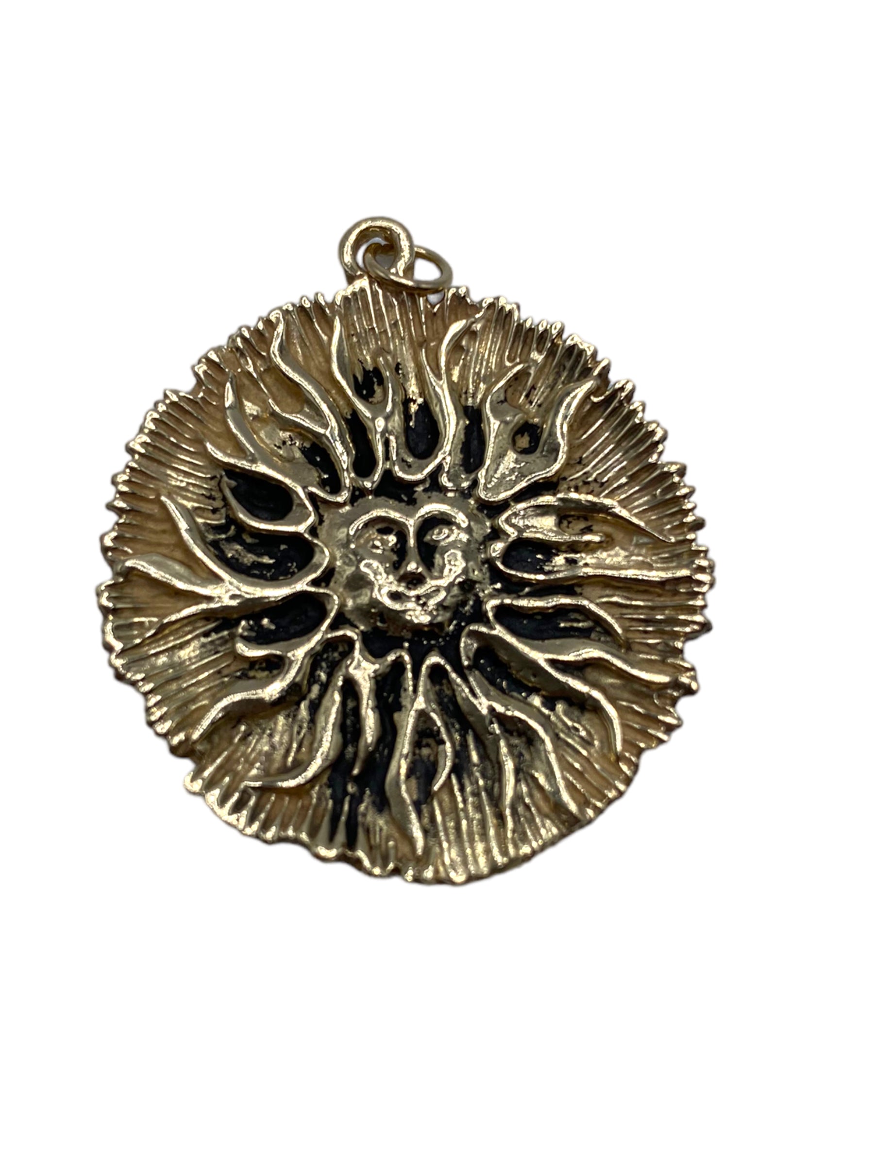 14k Sun Pendant