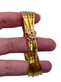 18k Retro Ruby Bracelet