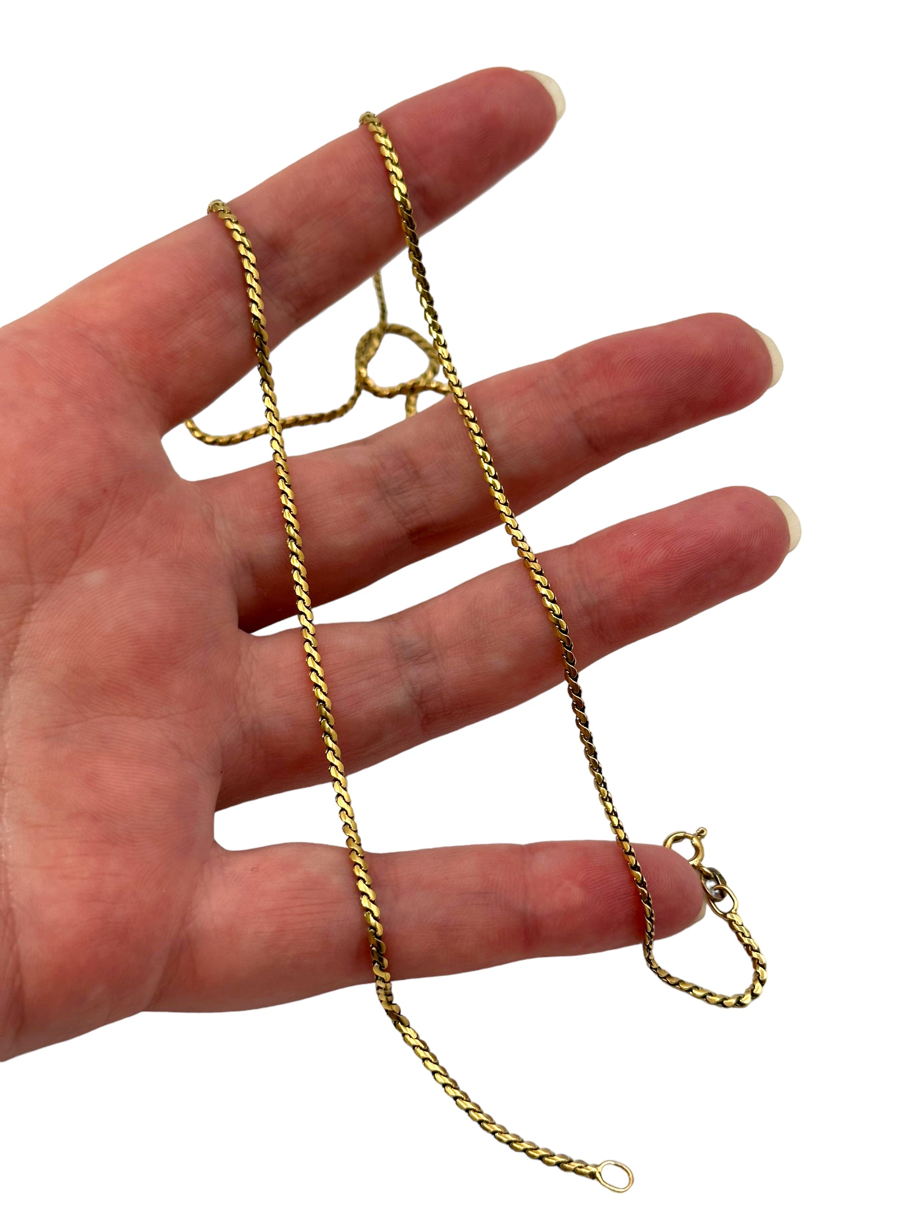 18k Uno A Erre Serpentine Link Necklace
