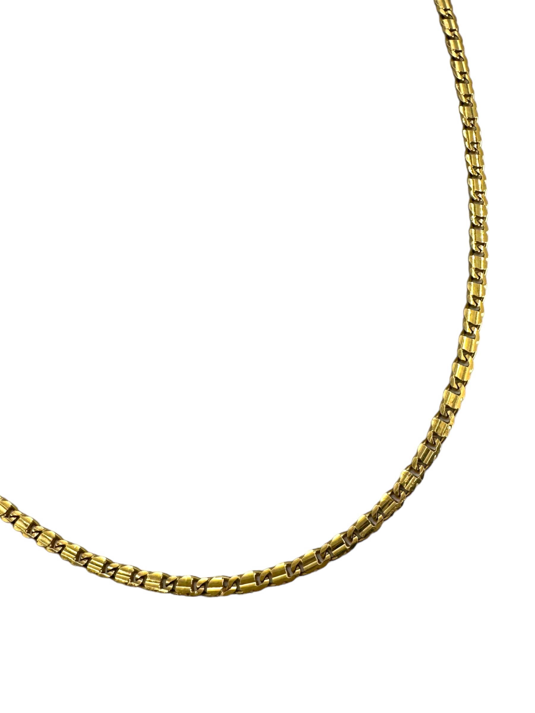 18k Small Anchor Link Chain Necklace
