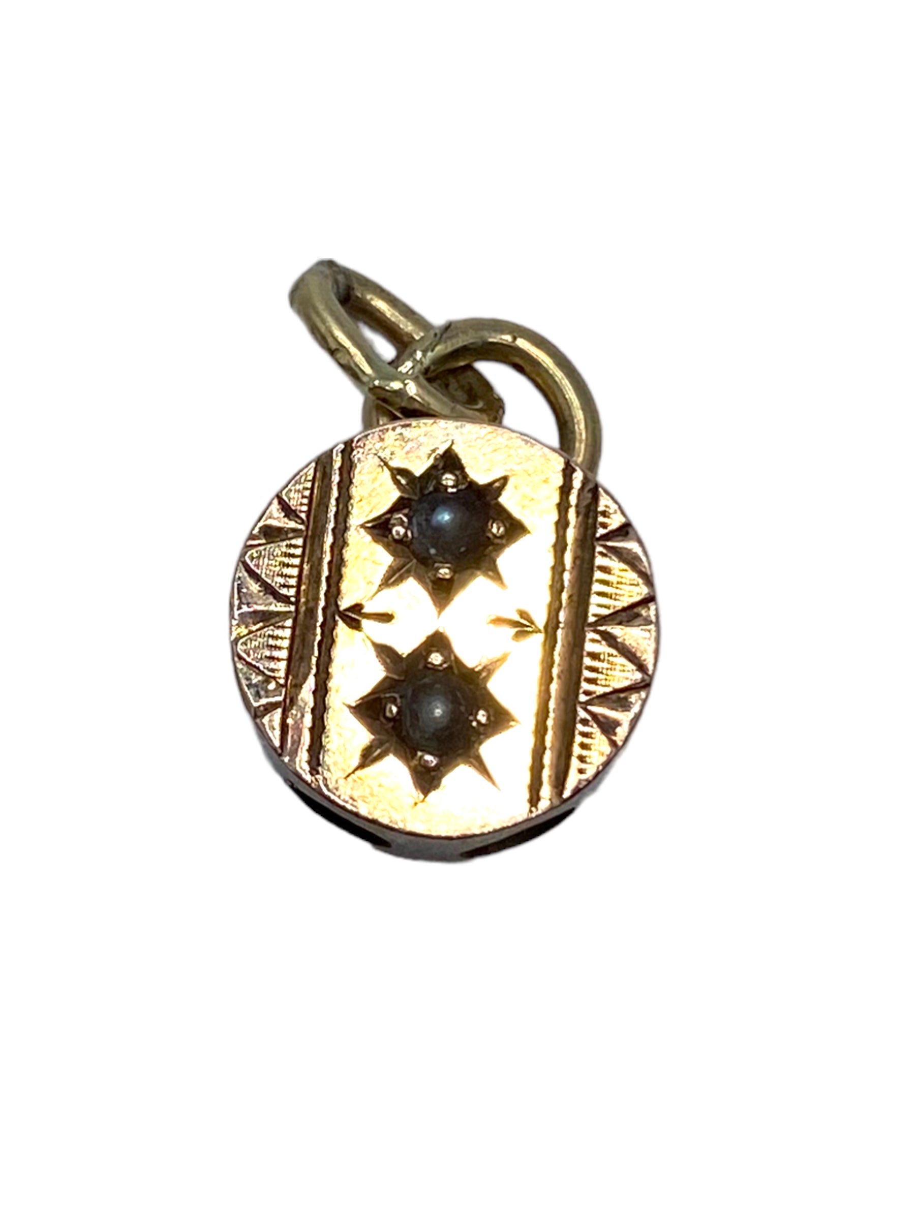 10k Victorian Slide Charm
