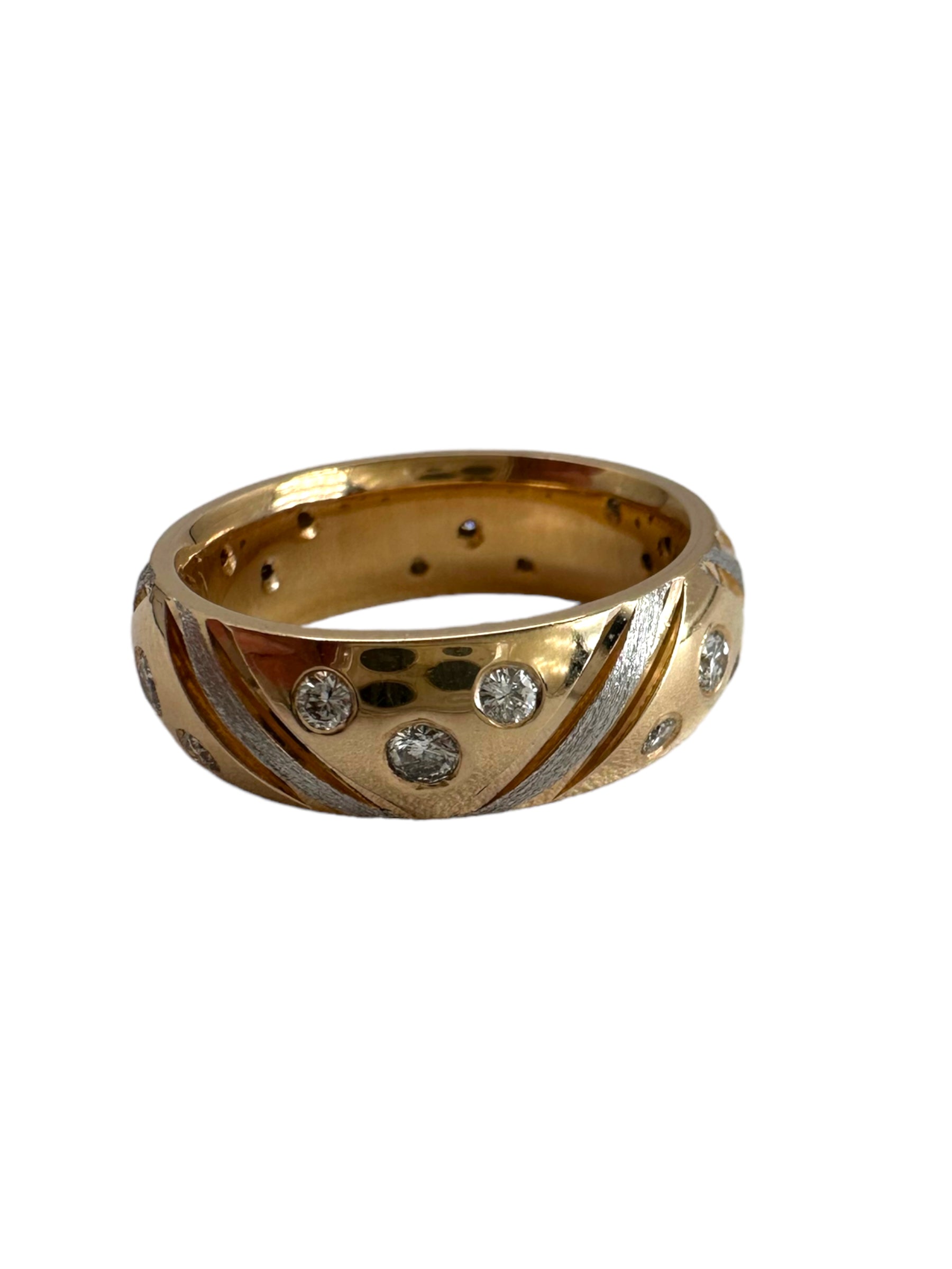 14k Two-tone Diamond Eternity Ring