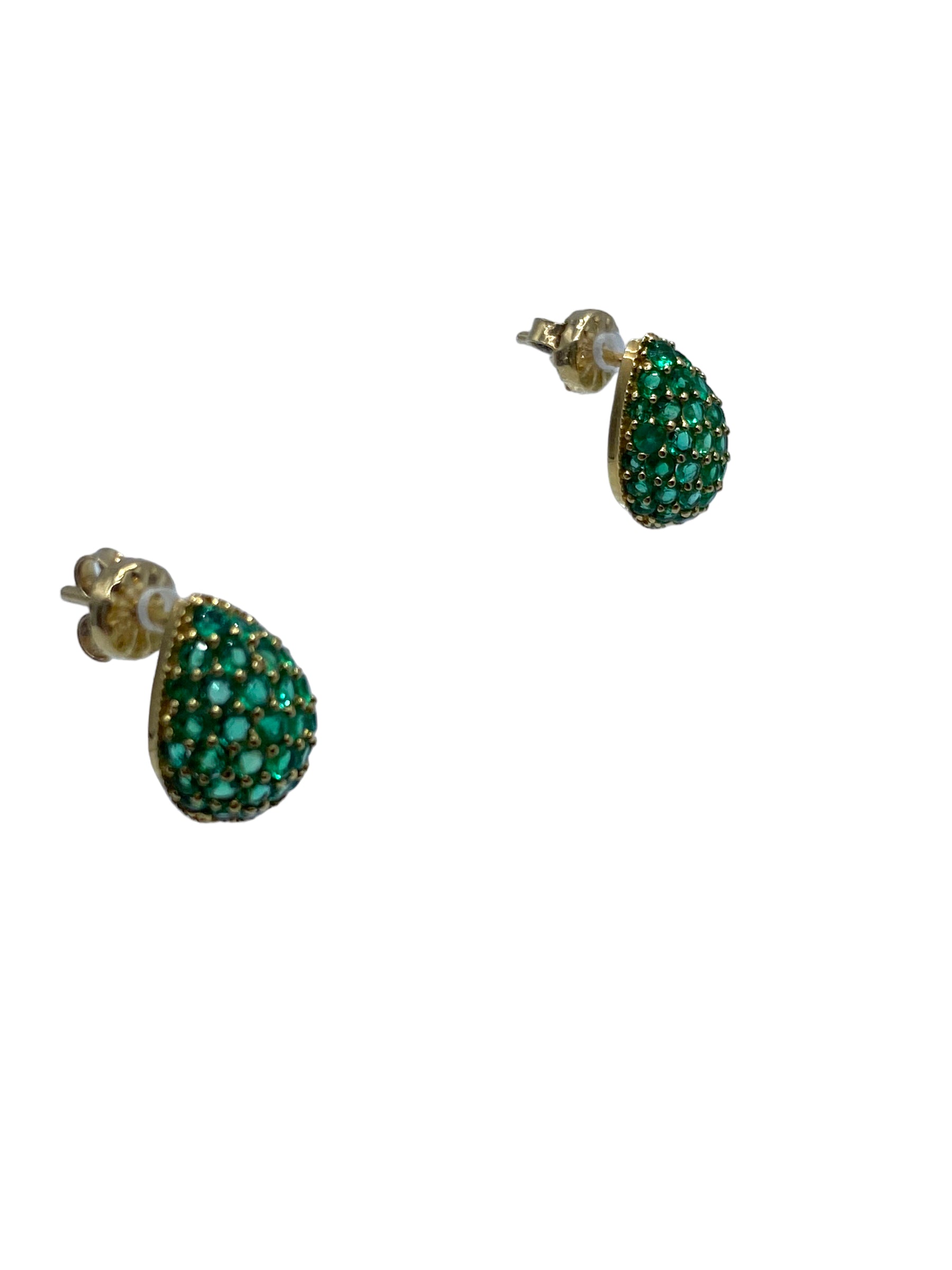 18k Emerald Earrings