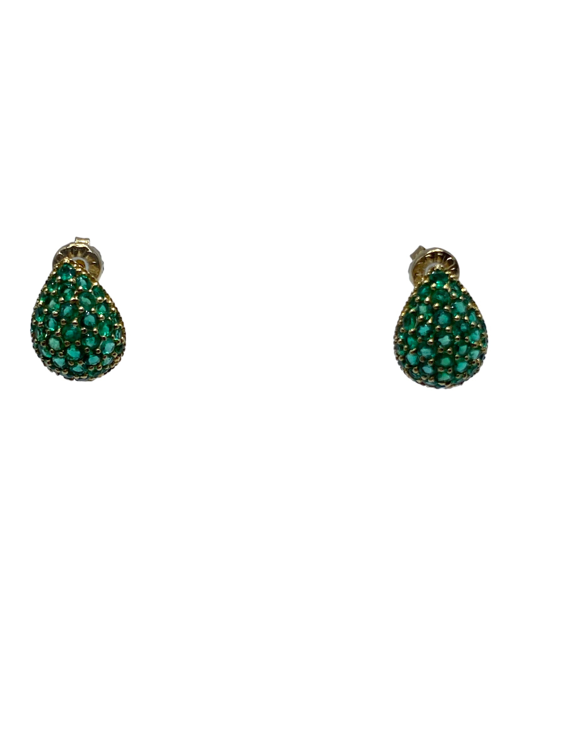 18k Emerald Earrings