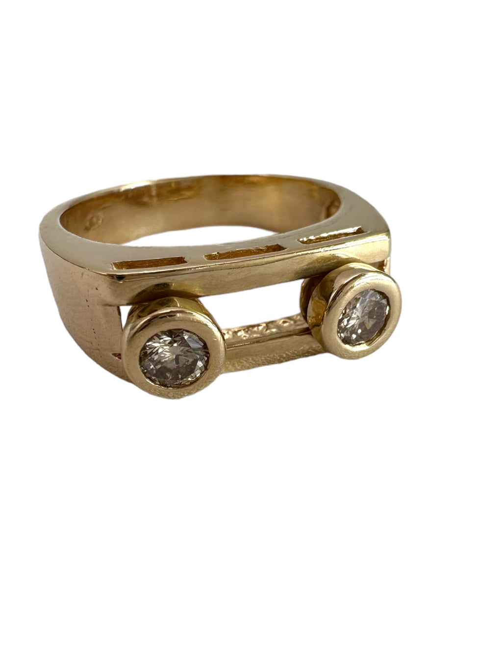 14k Diamond Slider Ring