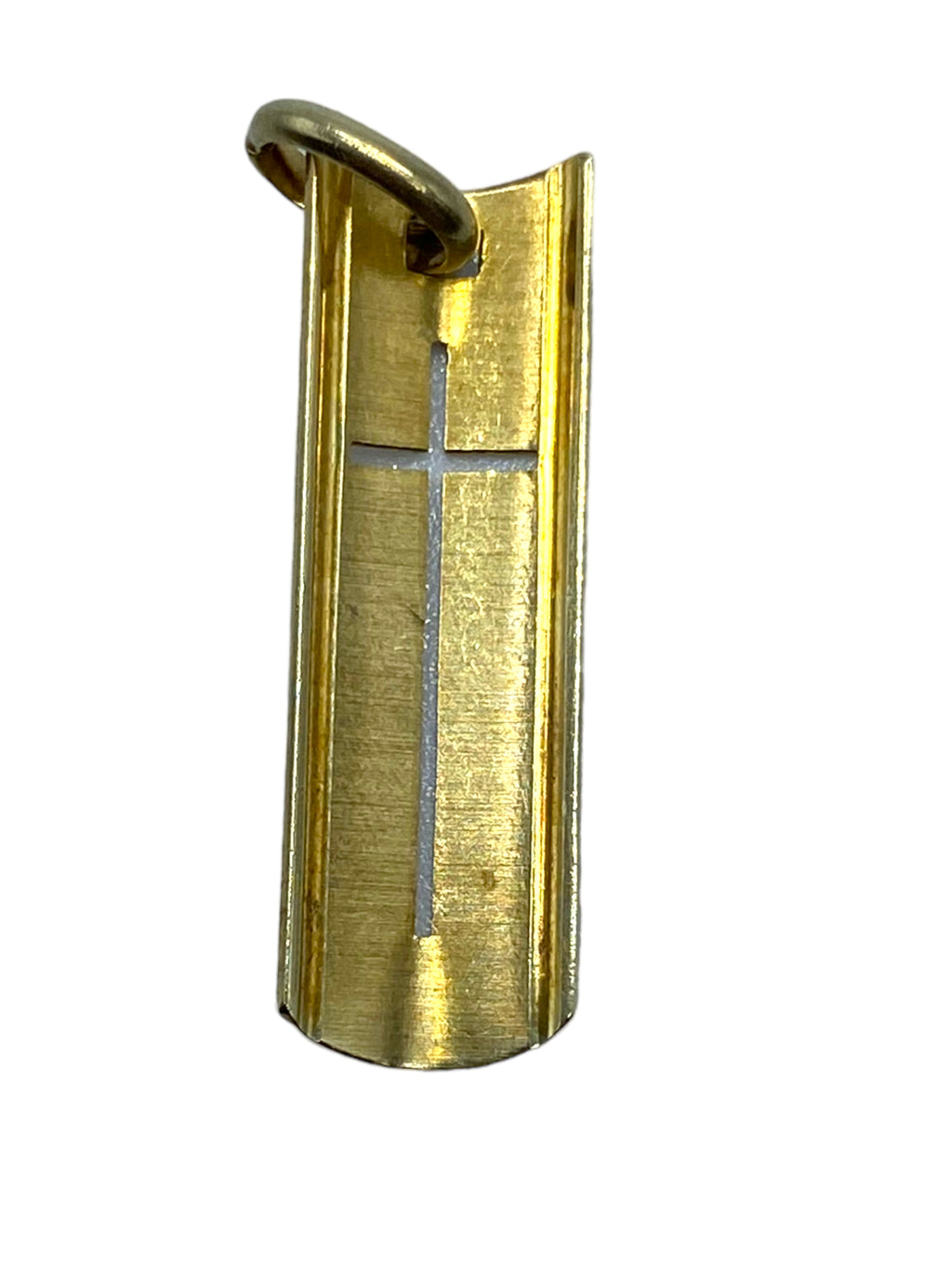 14k Cross Shield Pendant