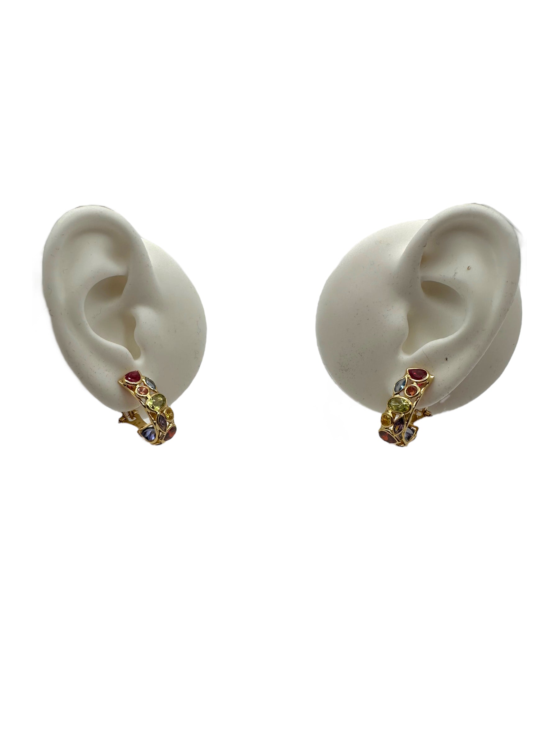 18k Multi-stone Earrings
