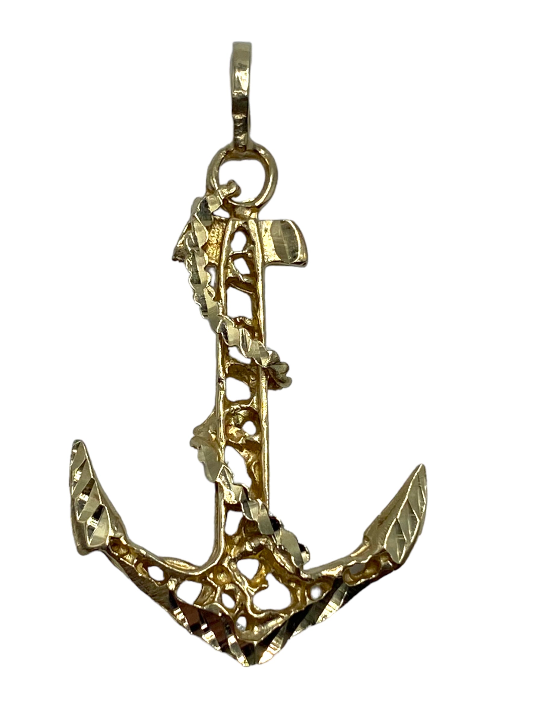14k Anchor Charm/ Pendant