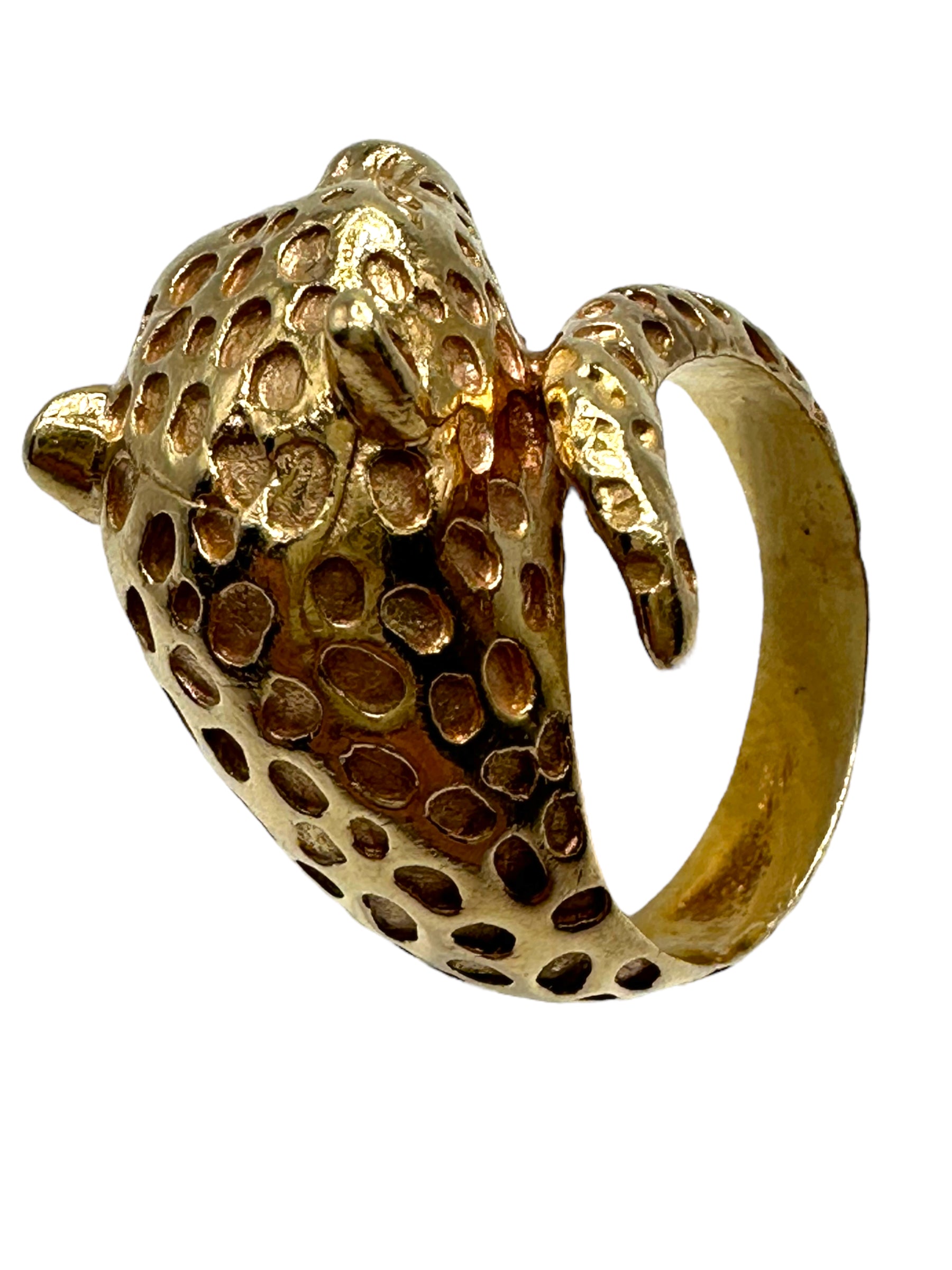 14k Leopard Wrap Ring