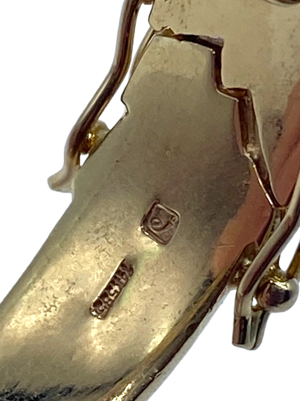 14k Diamond Ruby Dragon Bangle