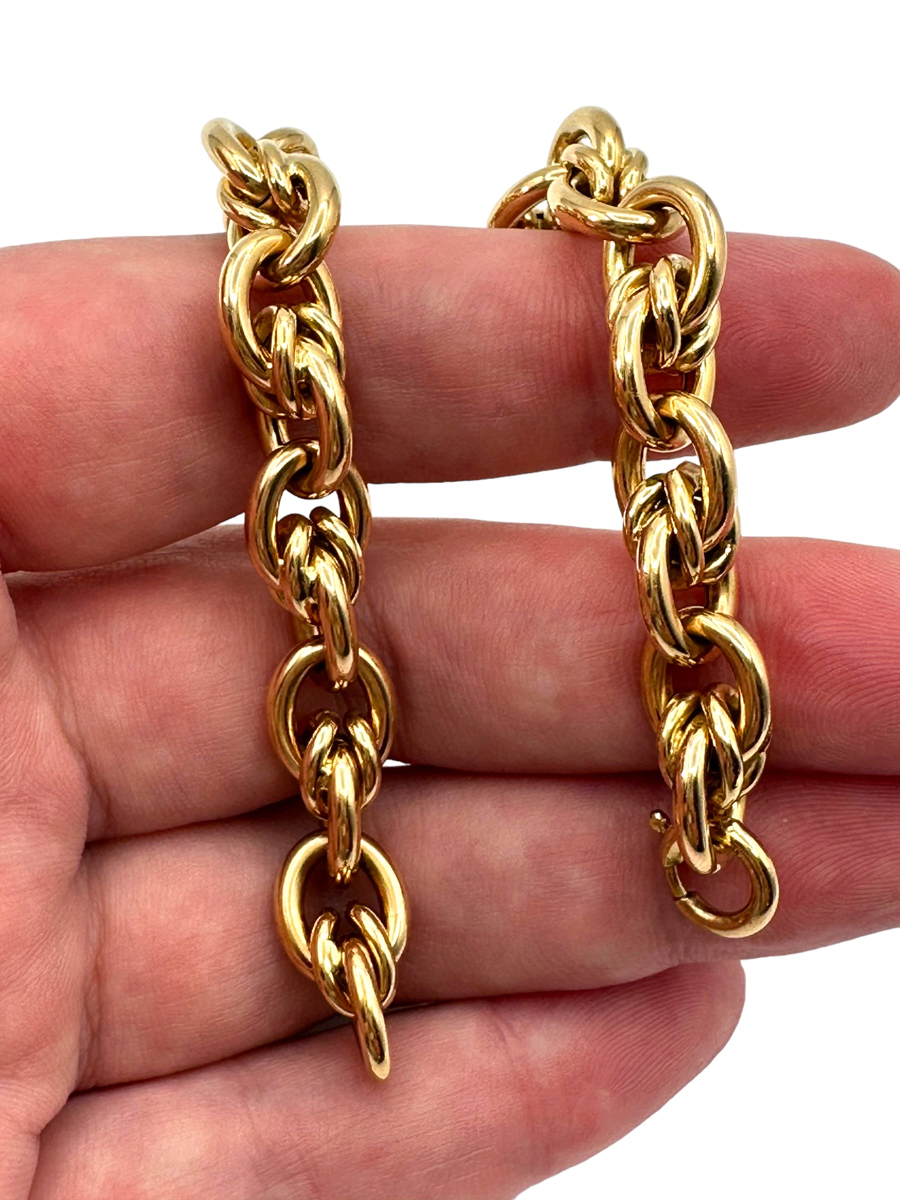 18k Fancy Link Bracelet