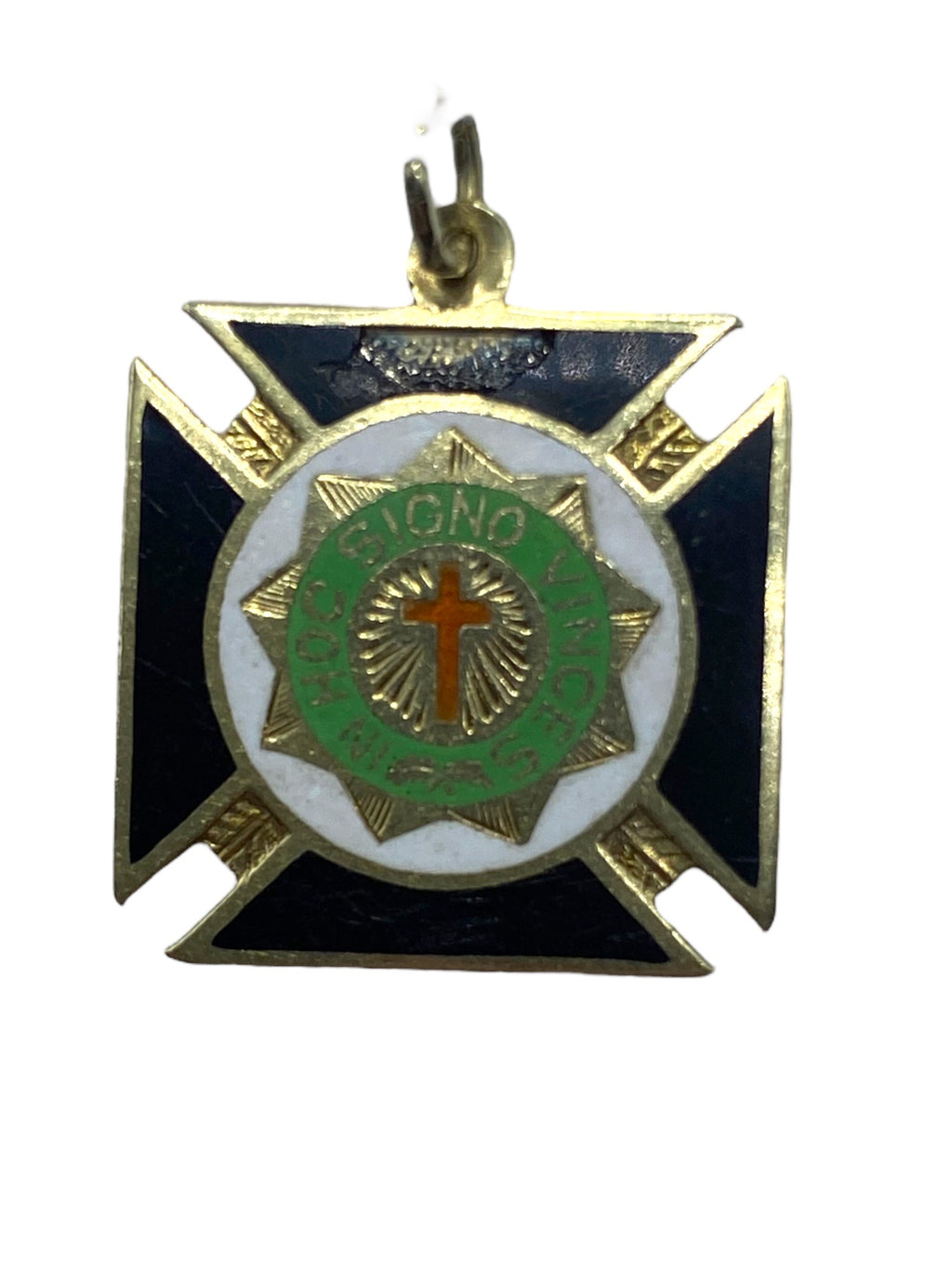 14k Cross Knights Templar Conquer Charm