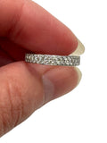 18k White Gold Diamond Stacker Band Ring