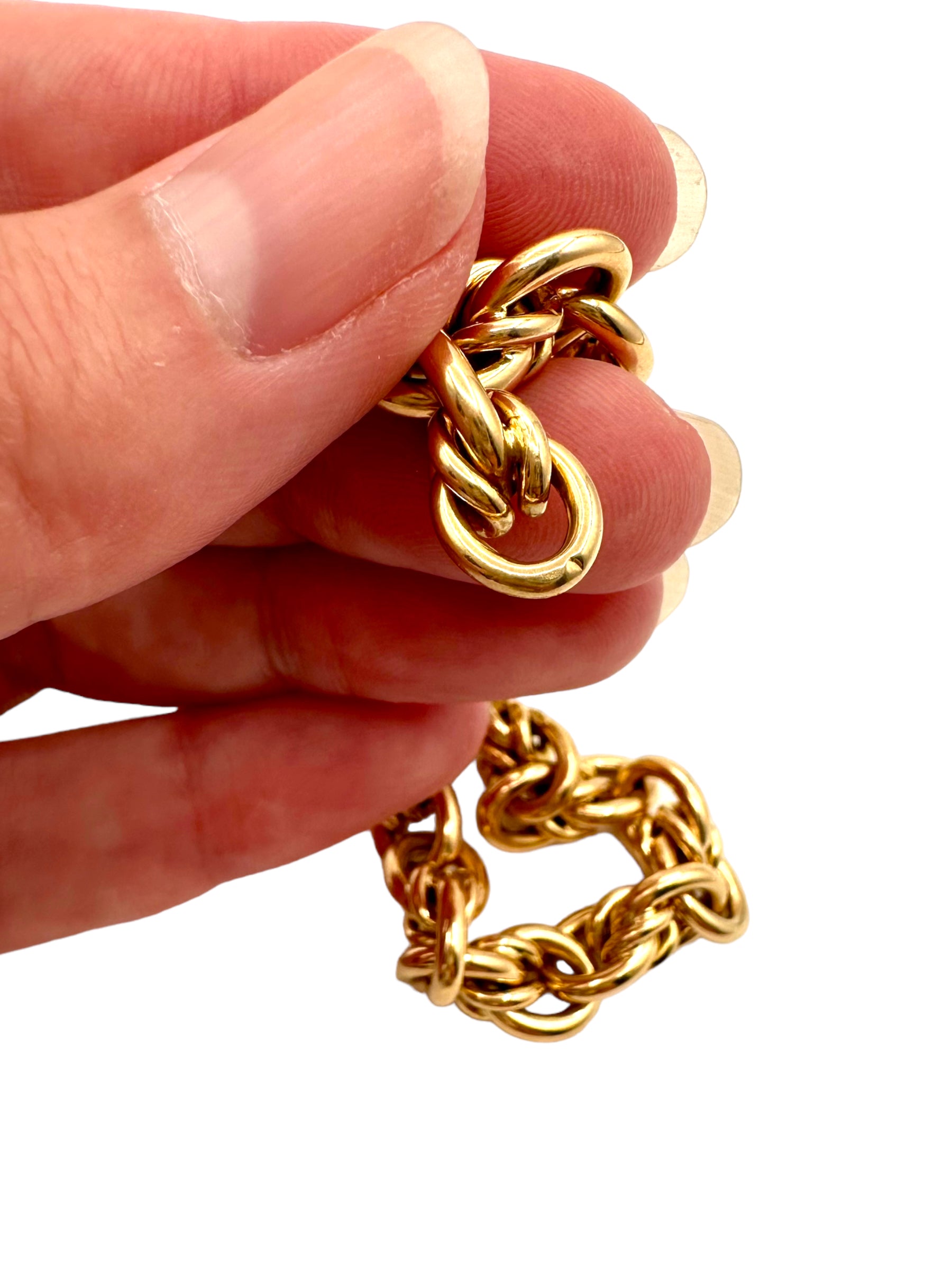 18k Fancy Link Bracelet