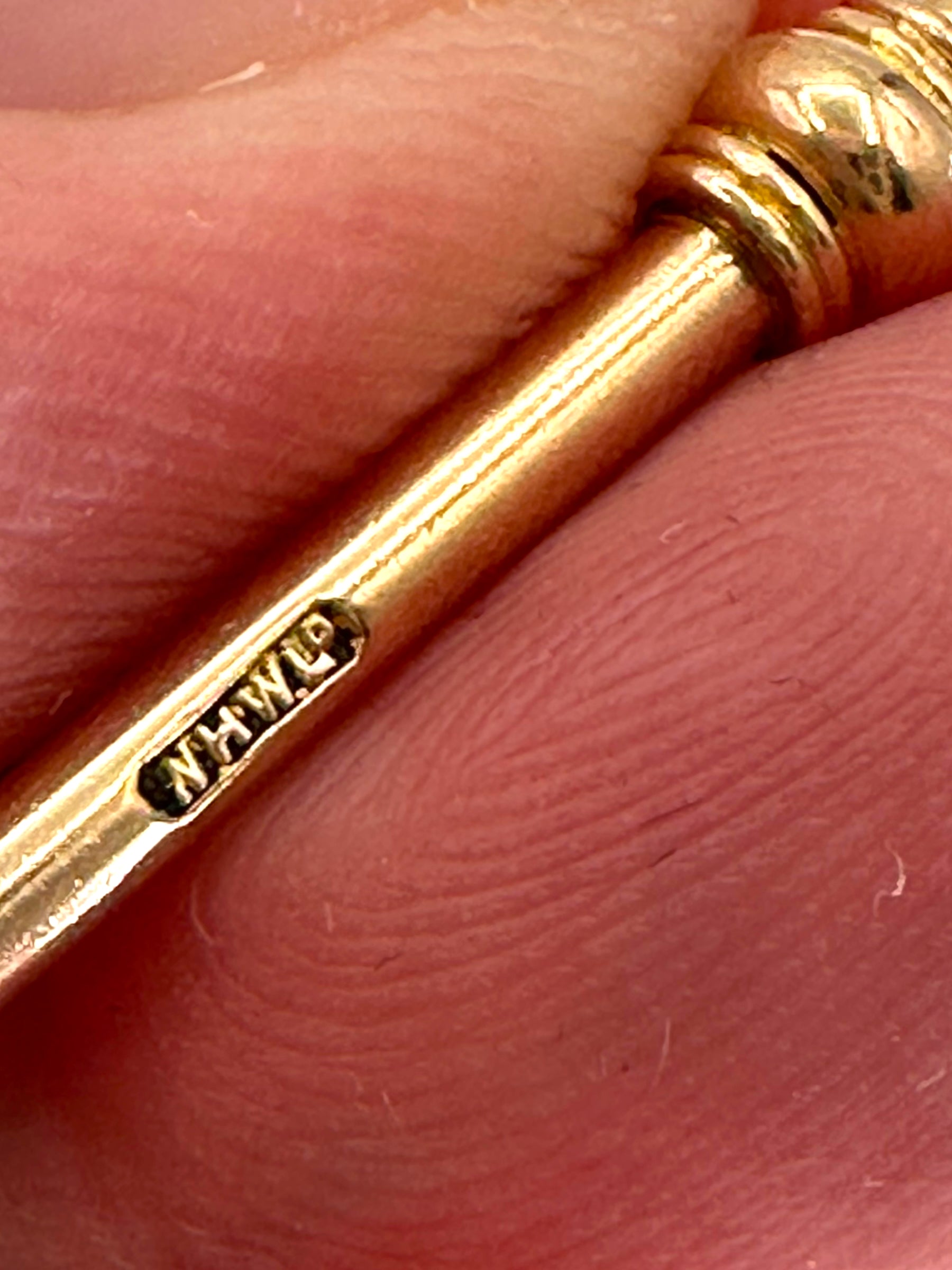 9k Graduated Curb Watch Chain
