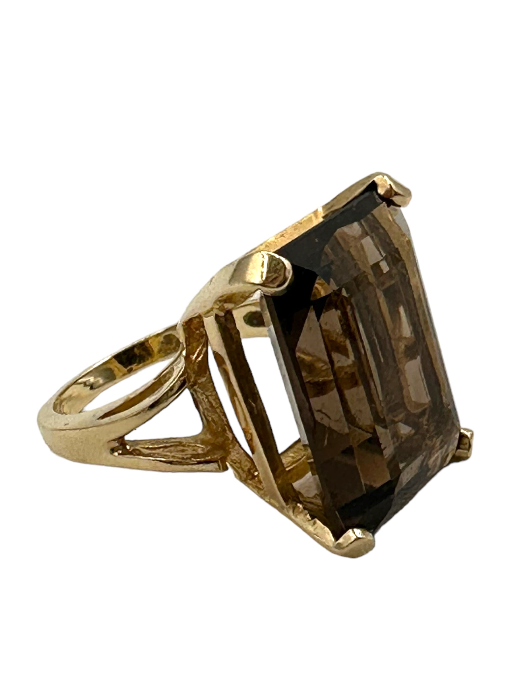 14k Smoky Quartz Ring