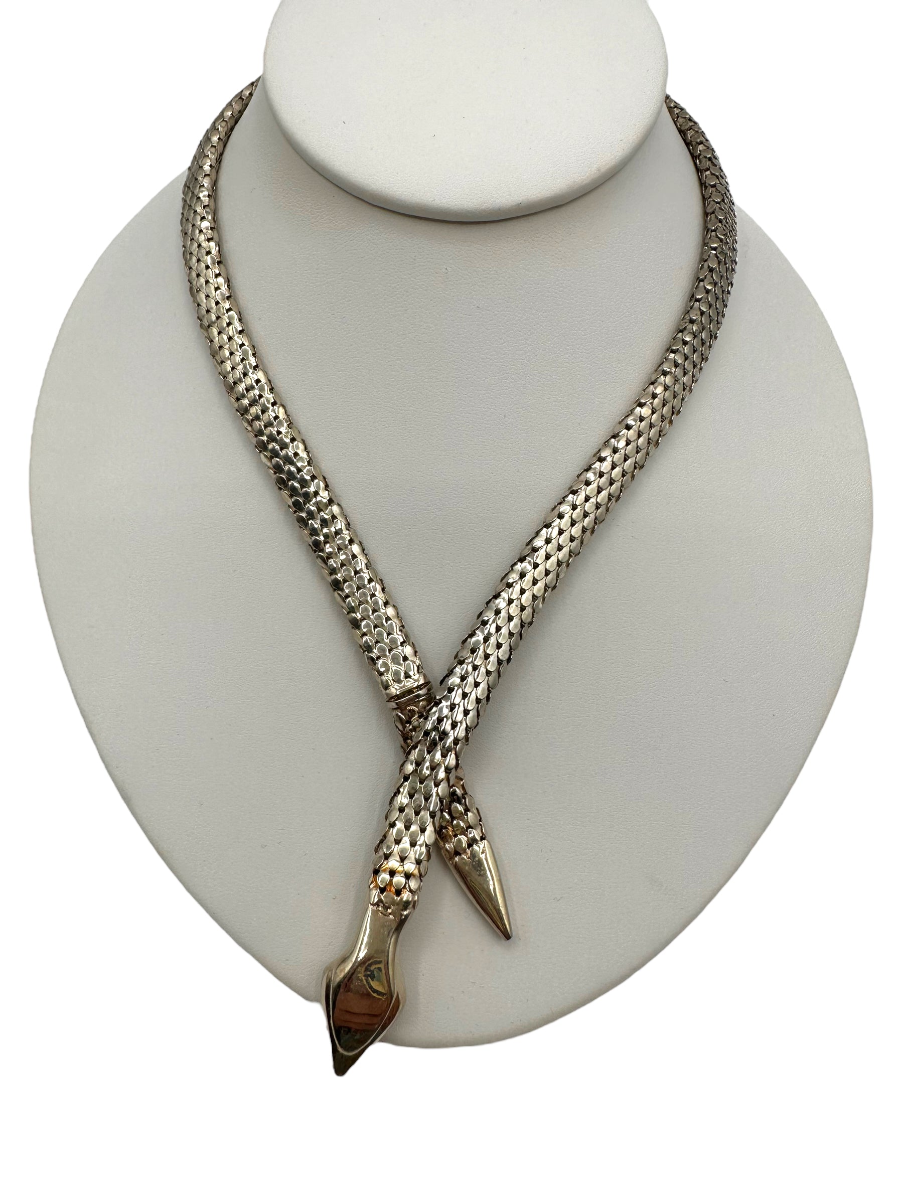 Sterling Silver Snake Necklace