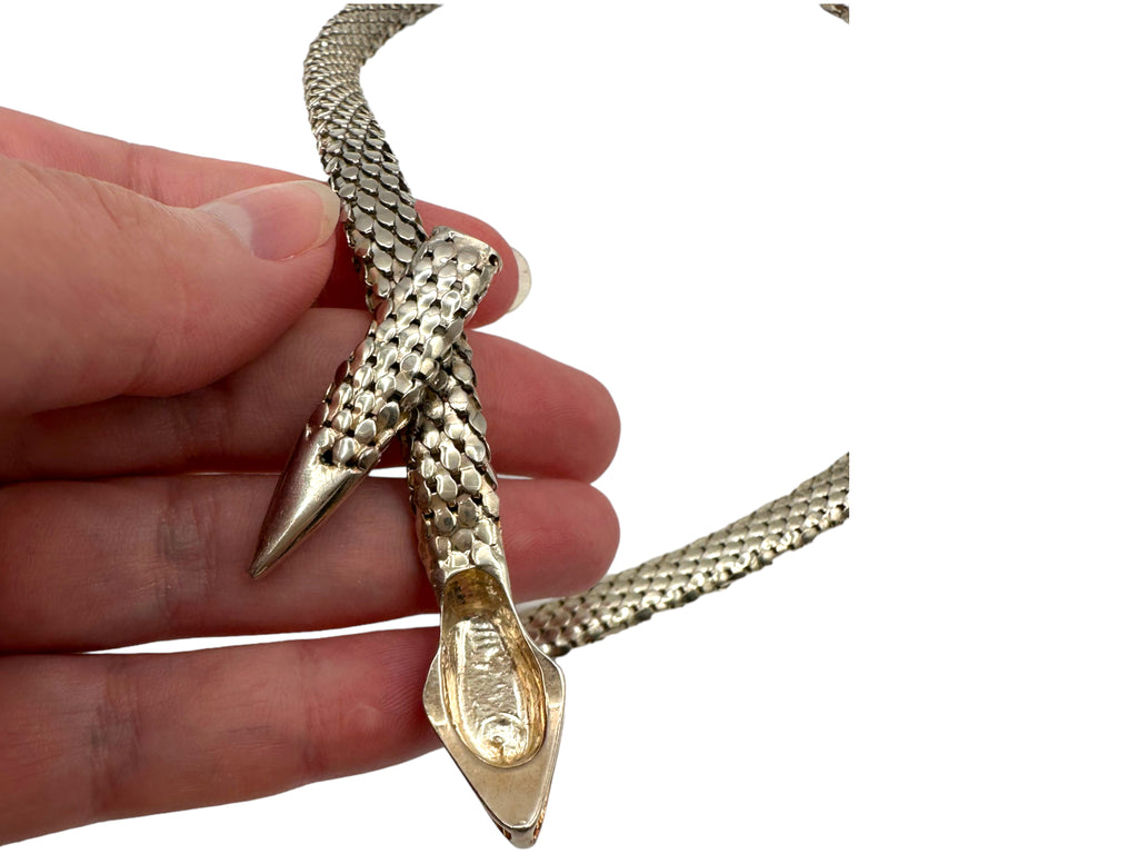 Sterling Silver Snake Necklace