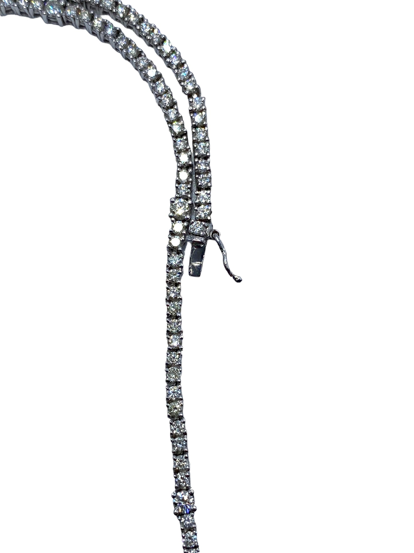 18k White Gold Diamond Tennis Necklace