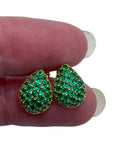 18k Emerald Earrings
