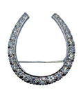 18k Diamond Horseshoe Brooch