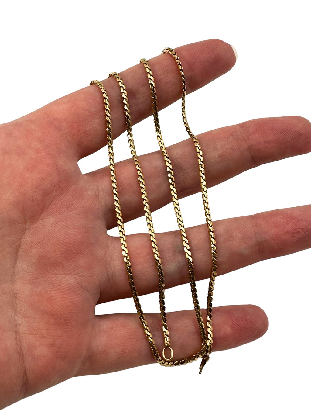 18k Uno A Erre Serpentine Link Necklace