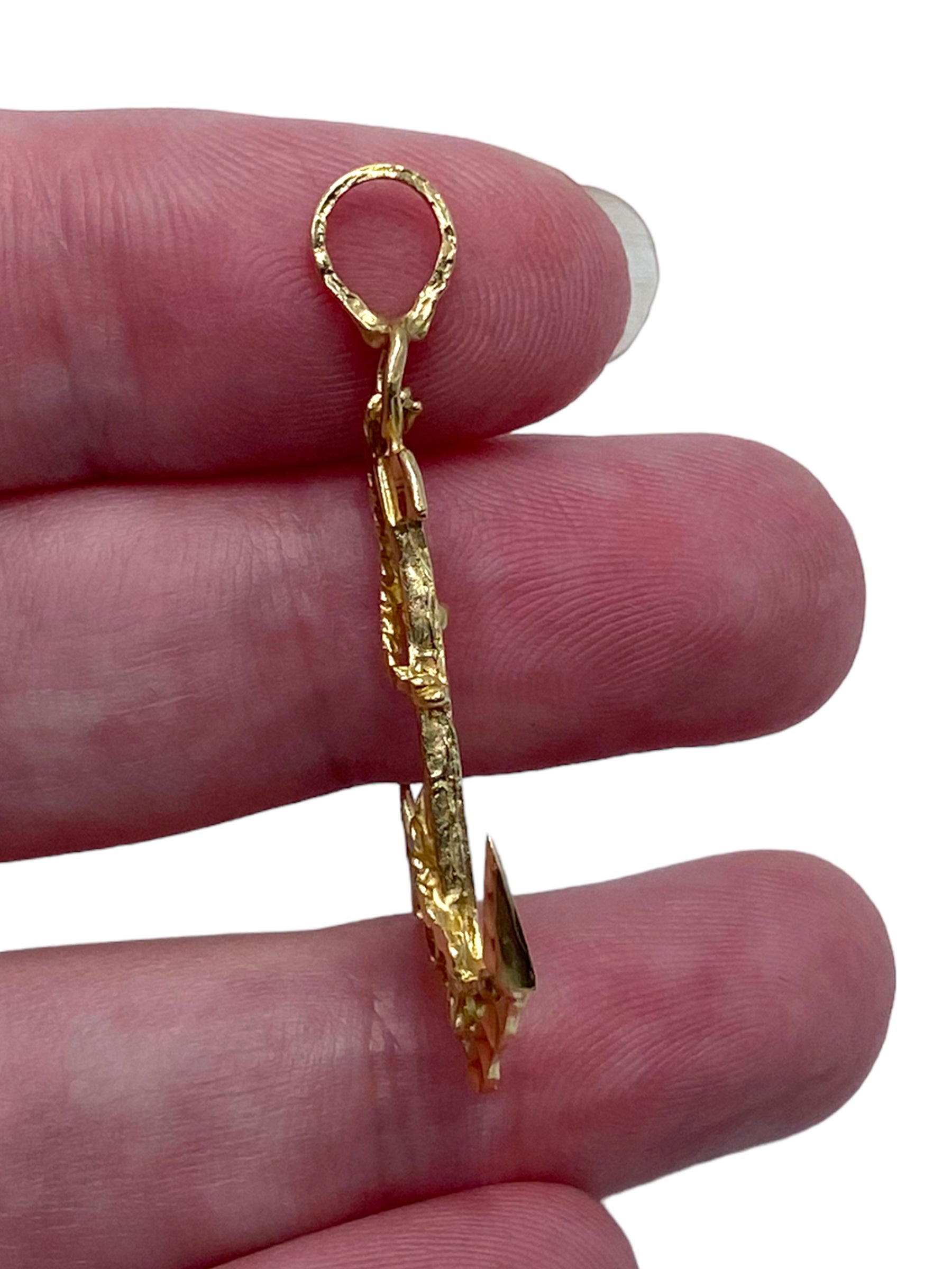 14k Anchor Charm/ Pendant