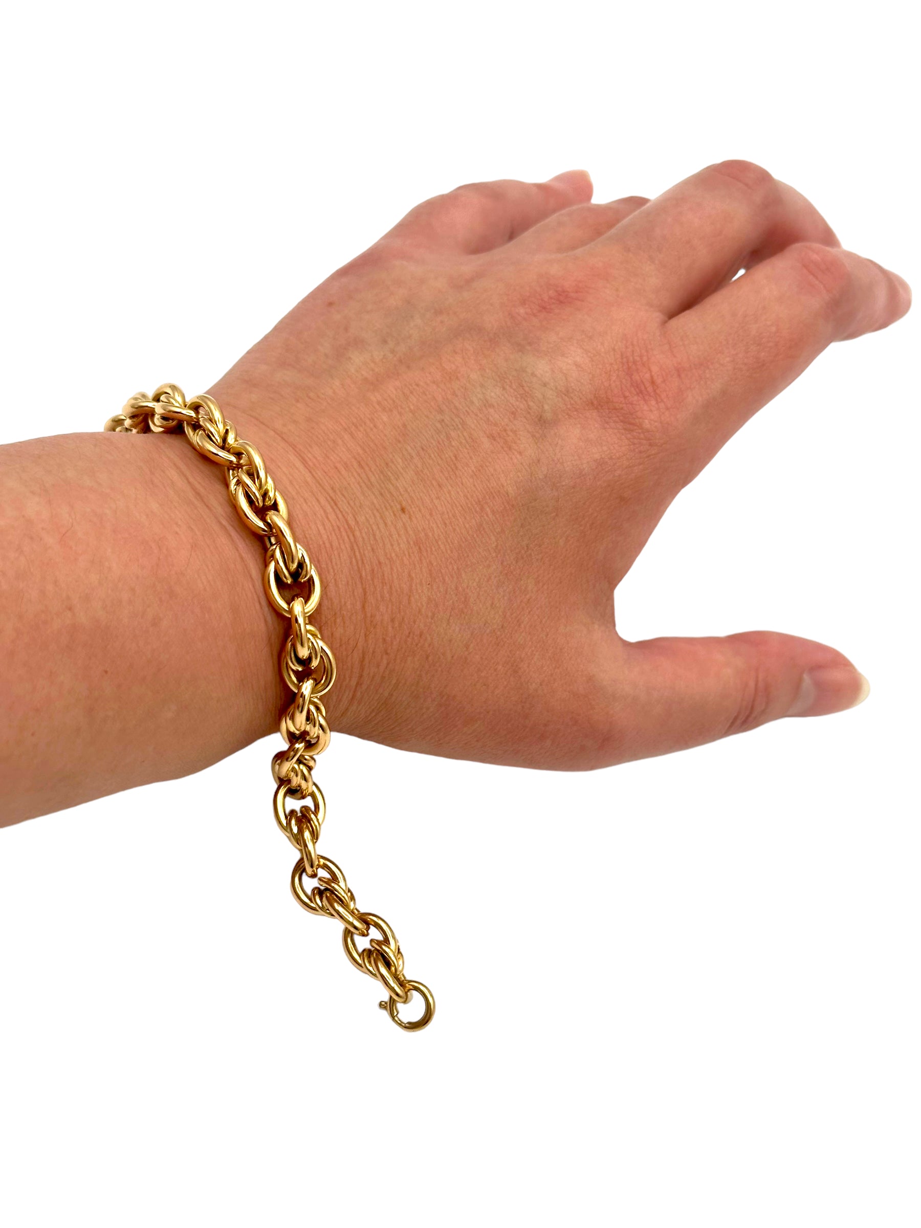 18k Fancy Link Bracelet