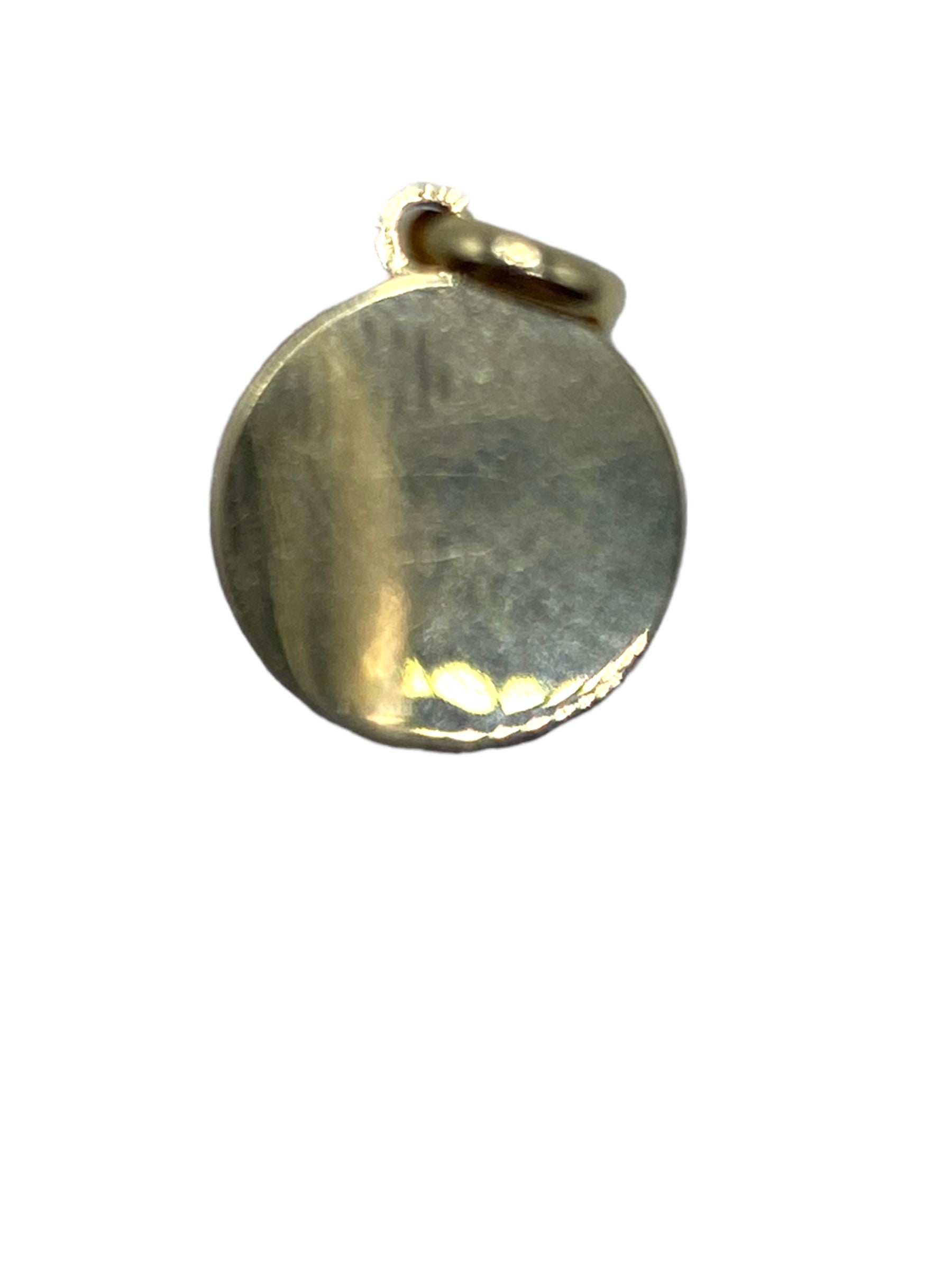 14k Pink Enamel Compass Charm