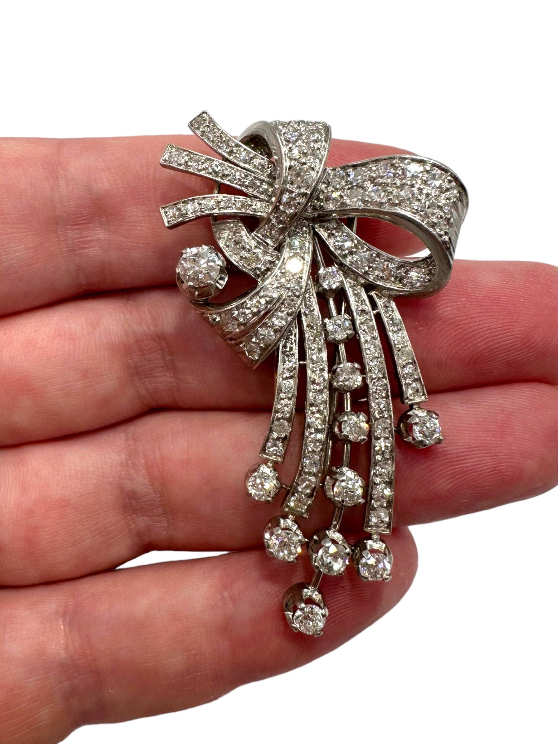 Platinum Diamond Fur Clip