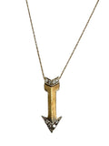 10k Diamond Arrow Pendant Necklace