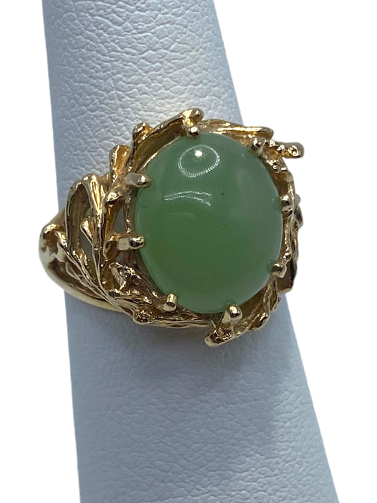 14k Jade Ring