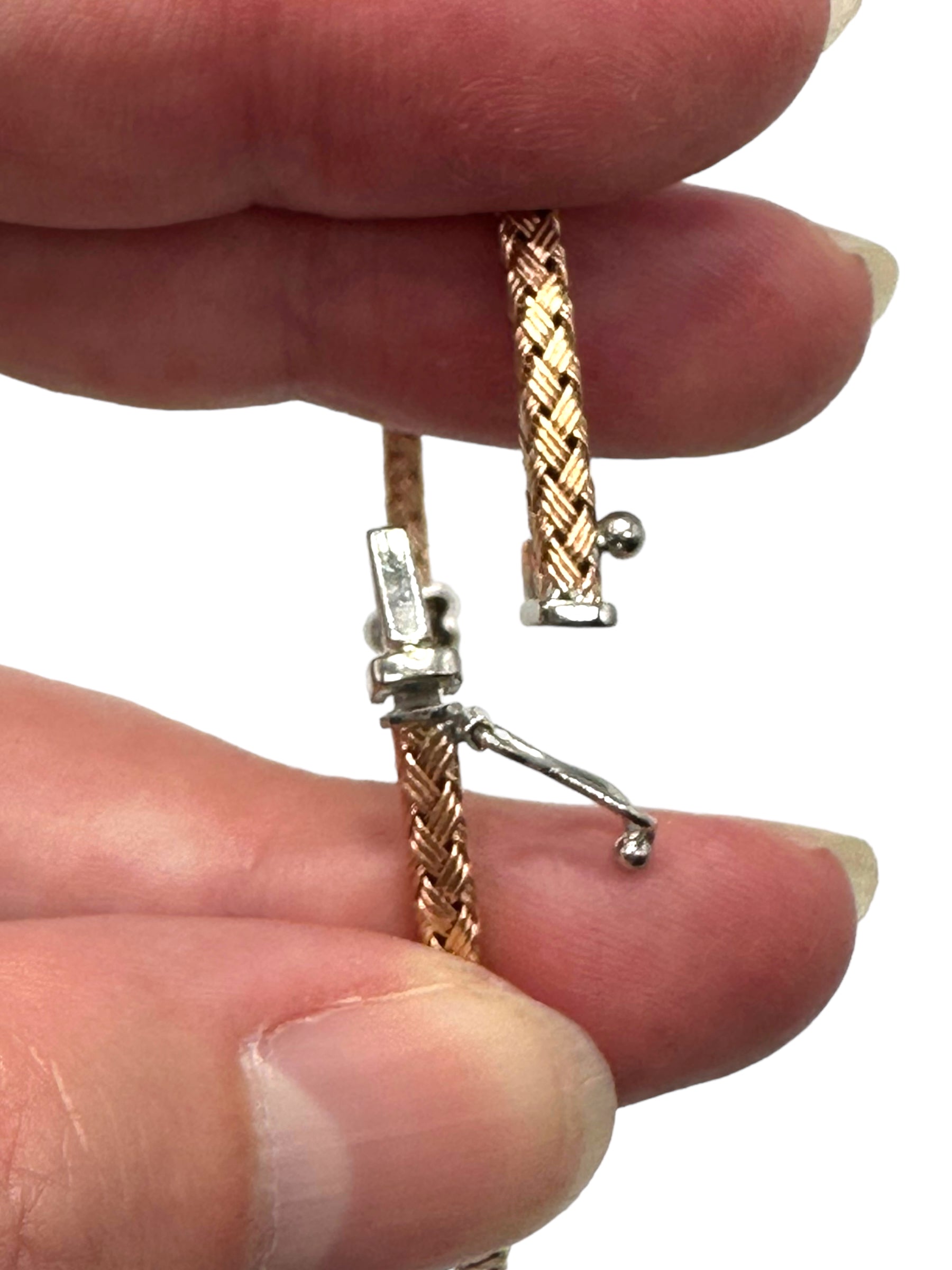 18k Rose Gold Diamond Flower Bracelet