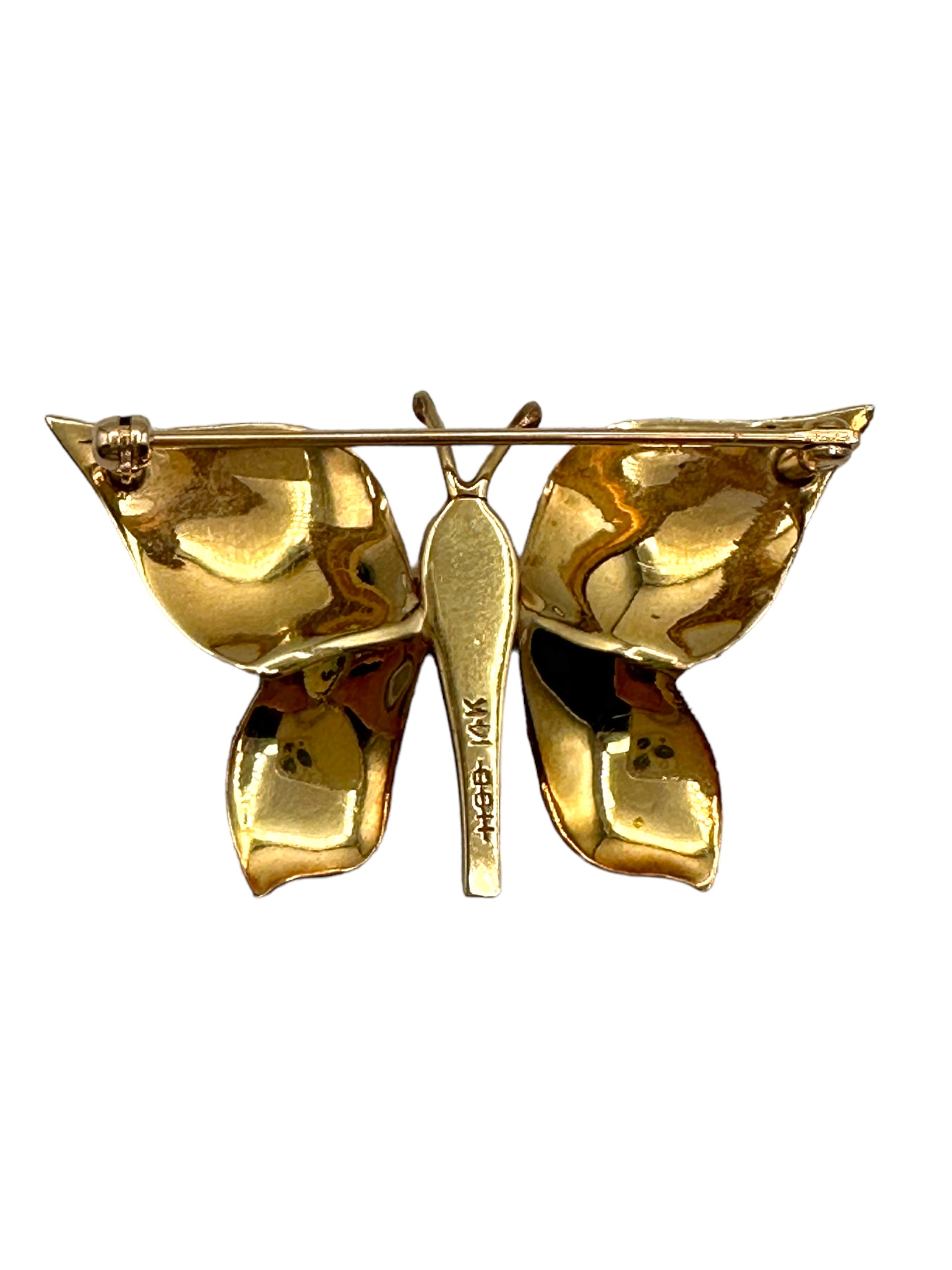 14k Butterfly Pin