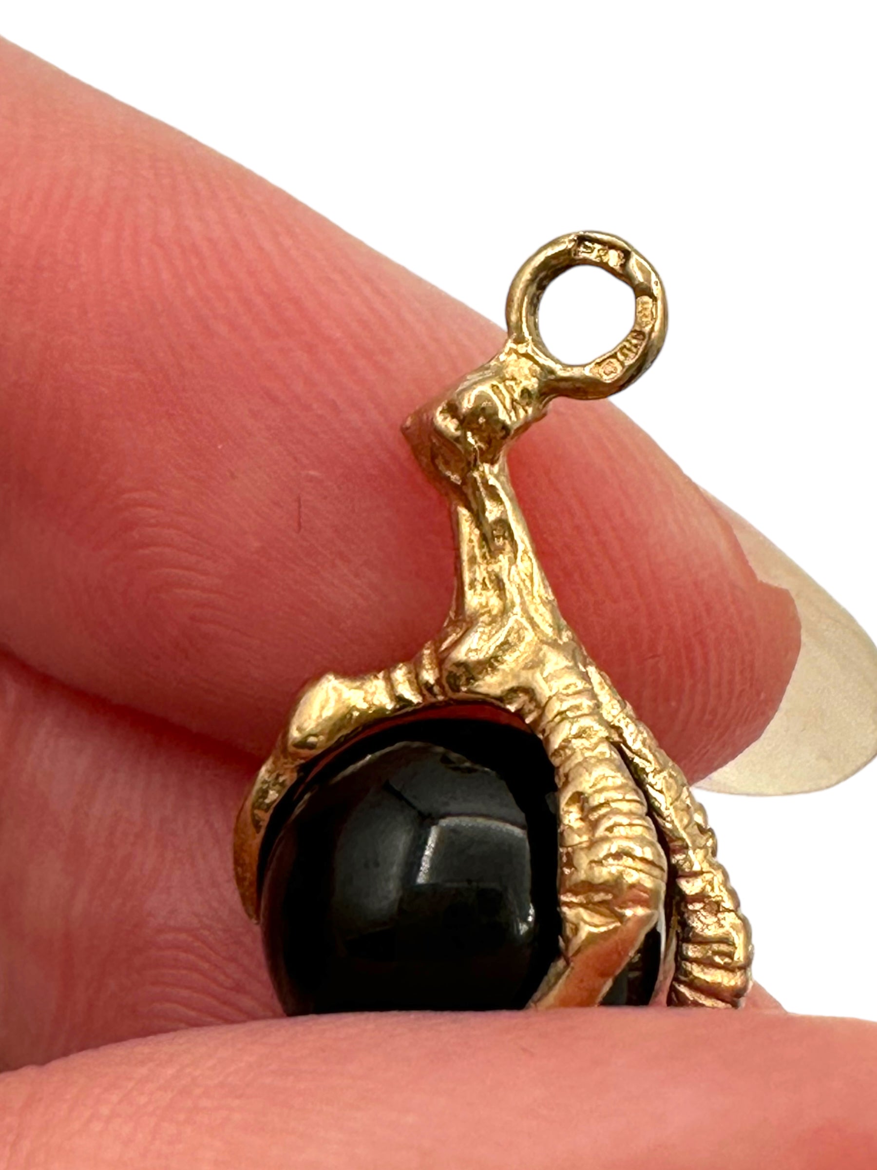 9k Sheffield Claw Onyx Fob
